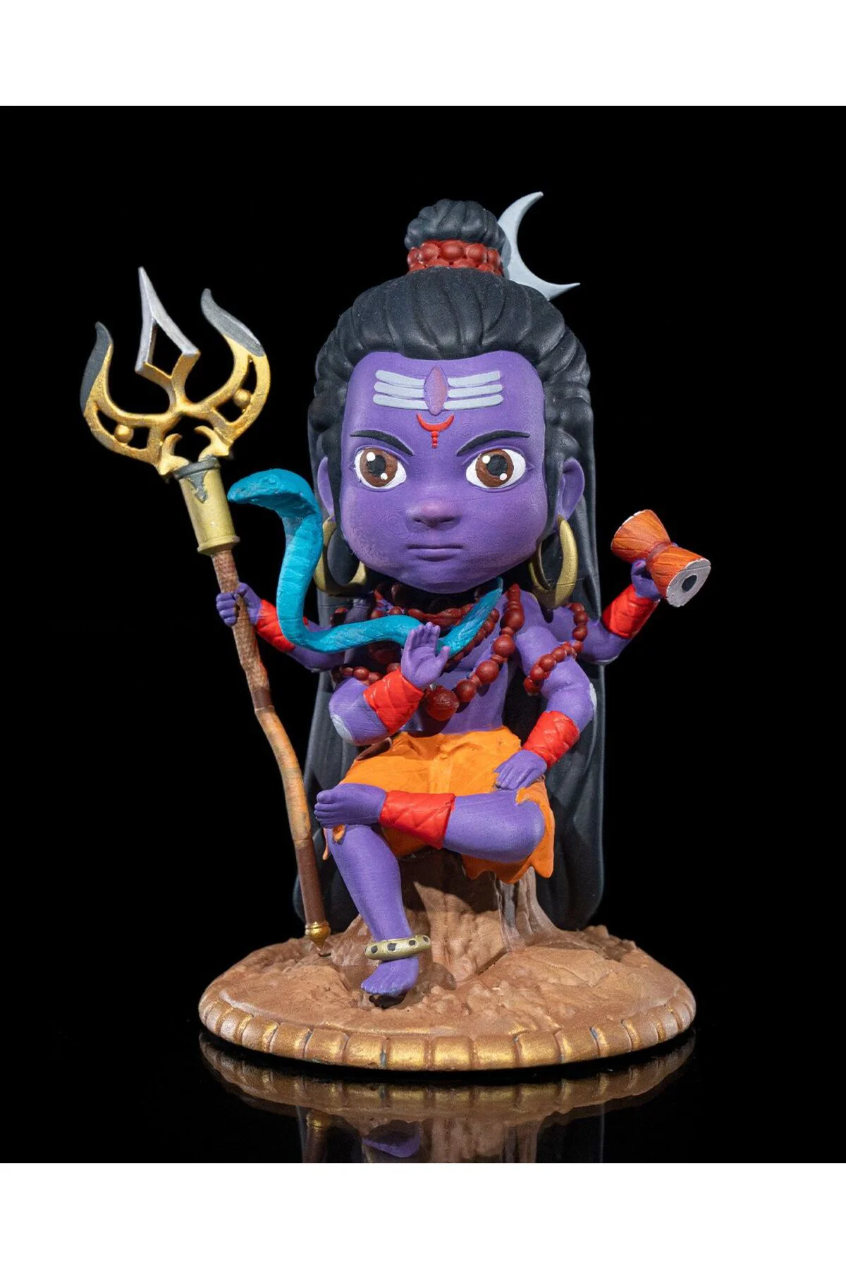 Chibi Shiva Boyalı Fİgür