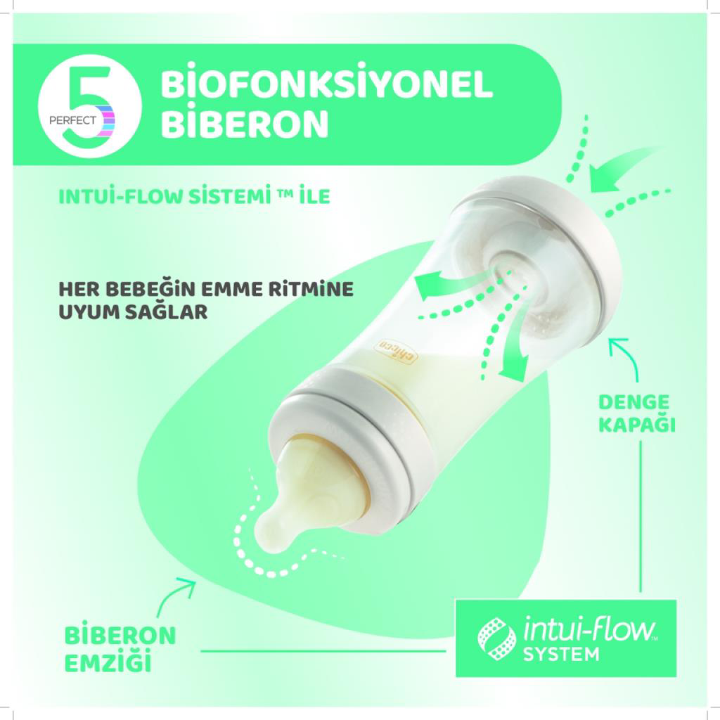 Chicco Perfect 5 Antikolik Biberon PP 150 ml Boy Chicco Perfect 5 Antikolik Biberon PP 150 ml Boy