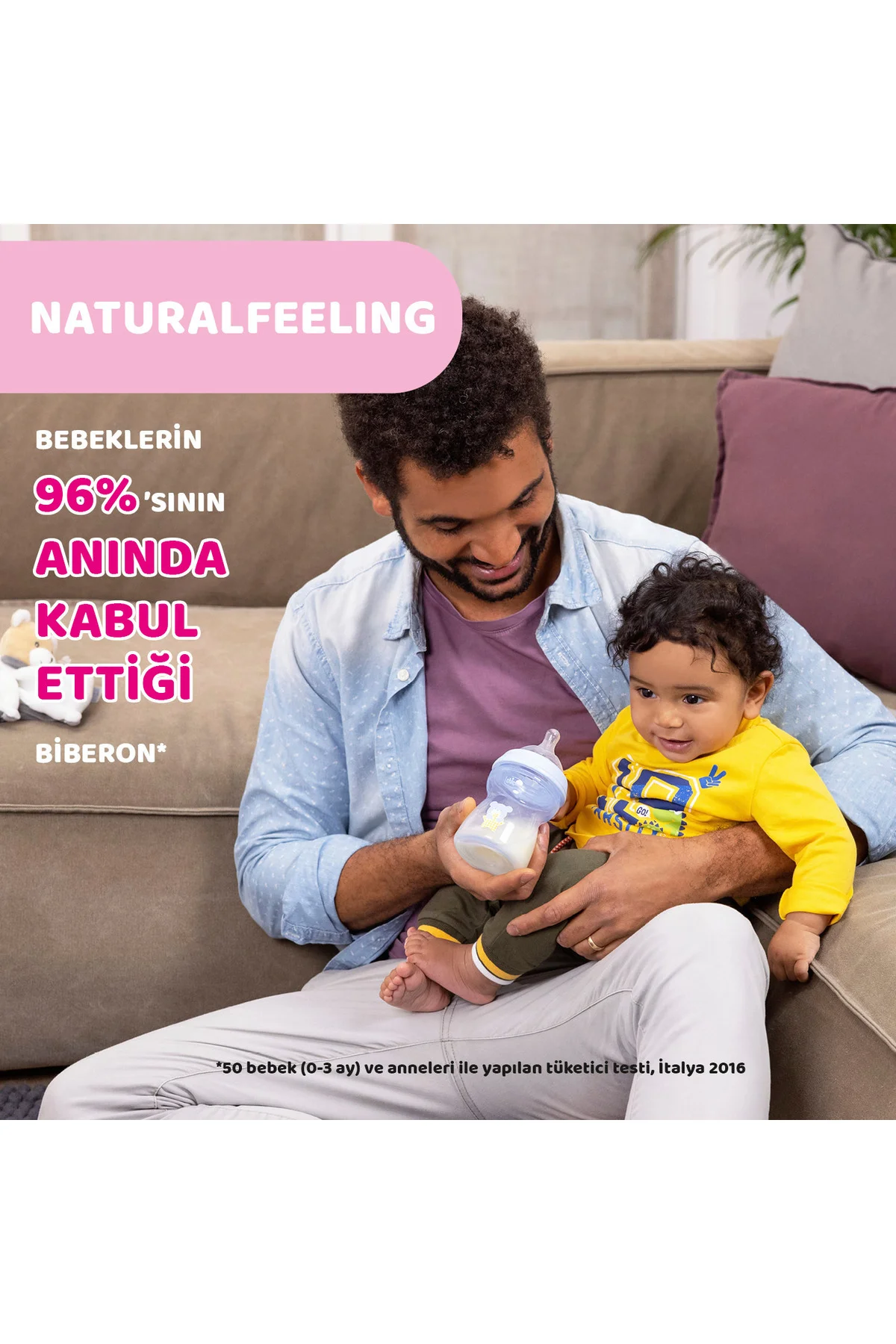Chicoo Naturalfeelıng Cam Biberon 0 Ay 250 ml