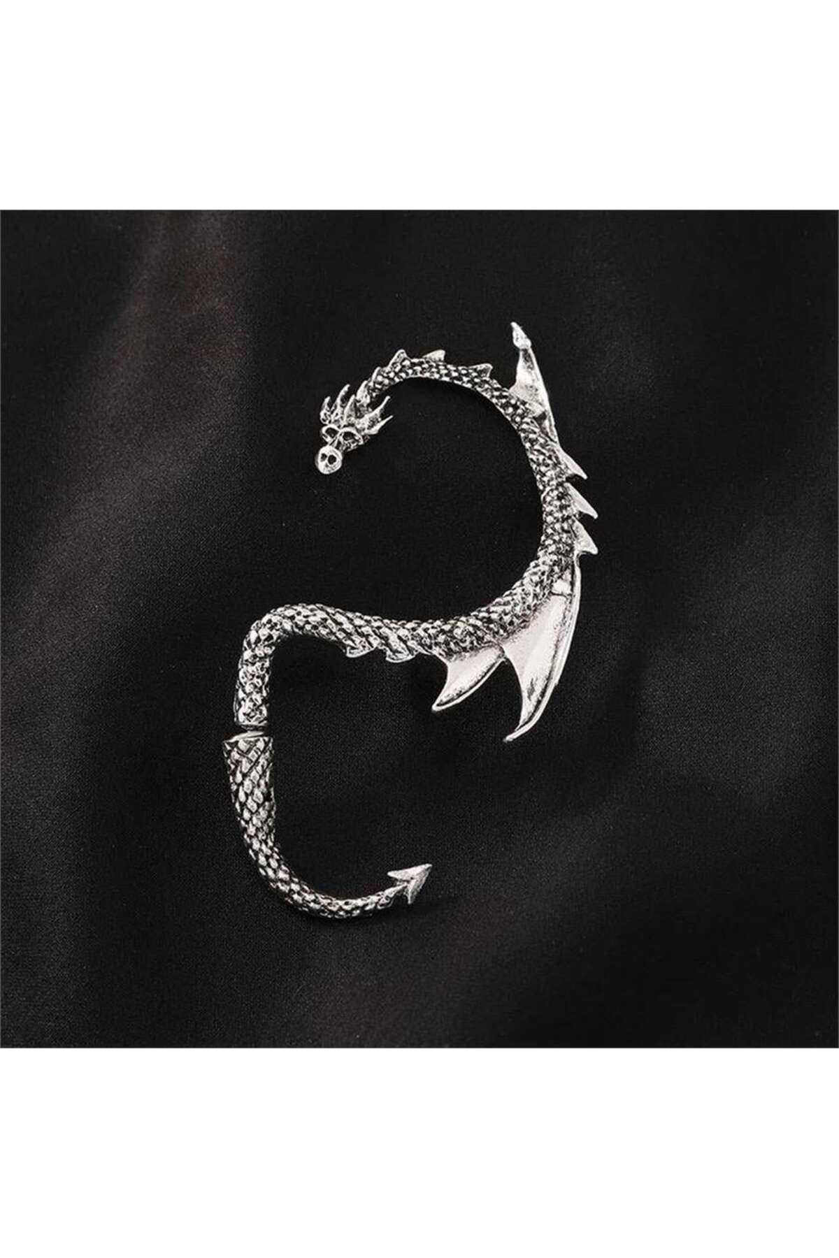 Chinese Dragon Sarmal Sağ Kulak Küpe