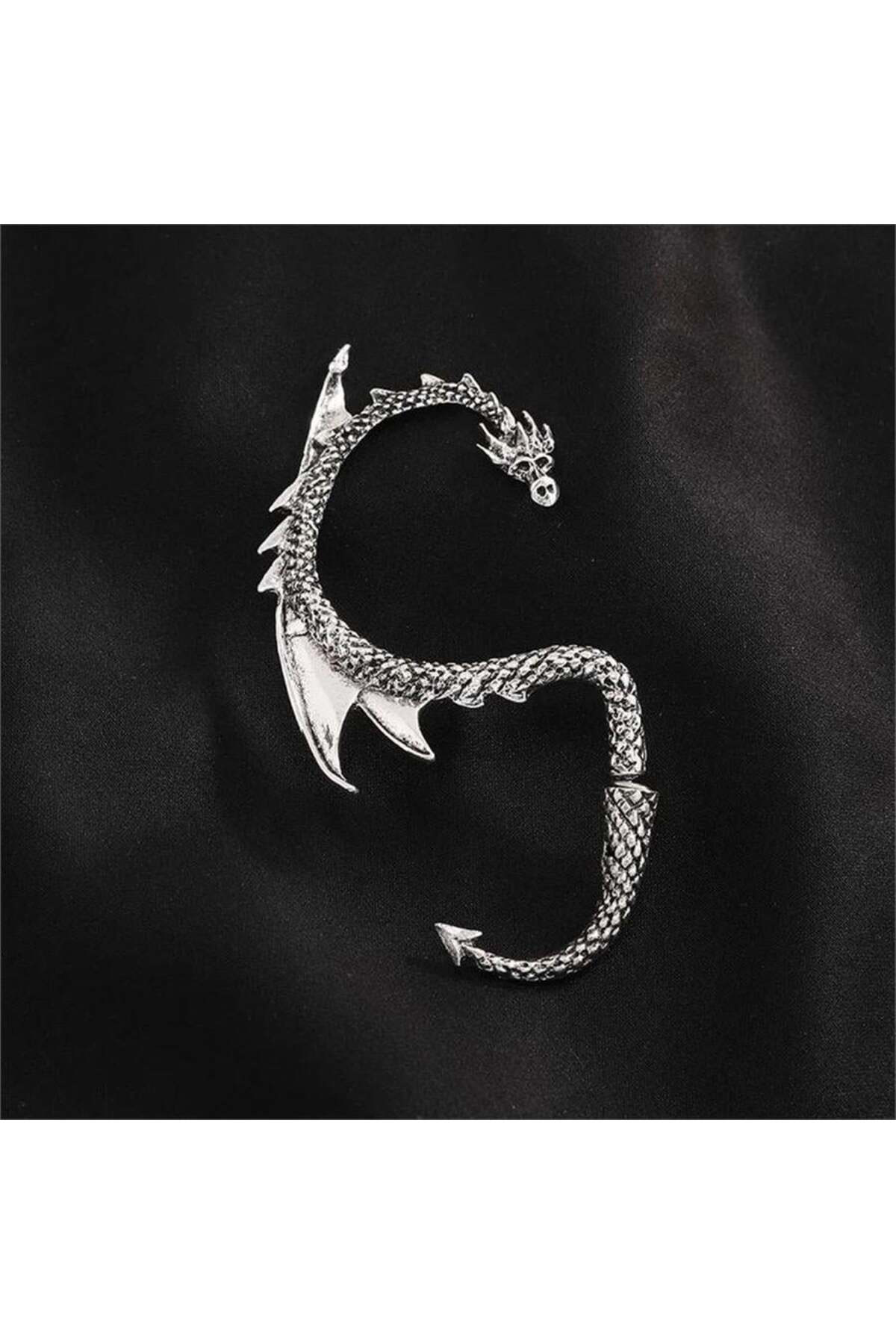 Chinese Dragon Sarmal Sol Kulak Küpe
