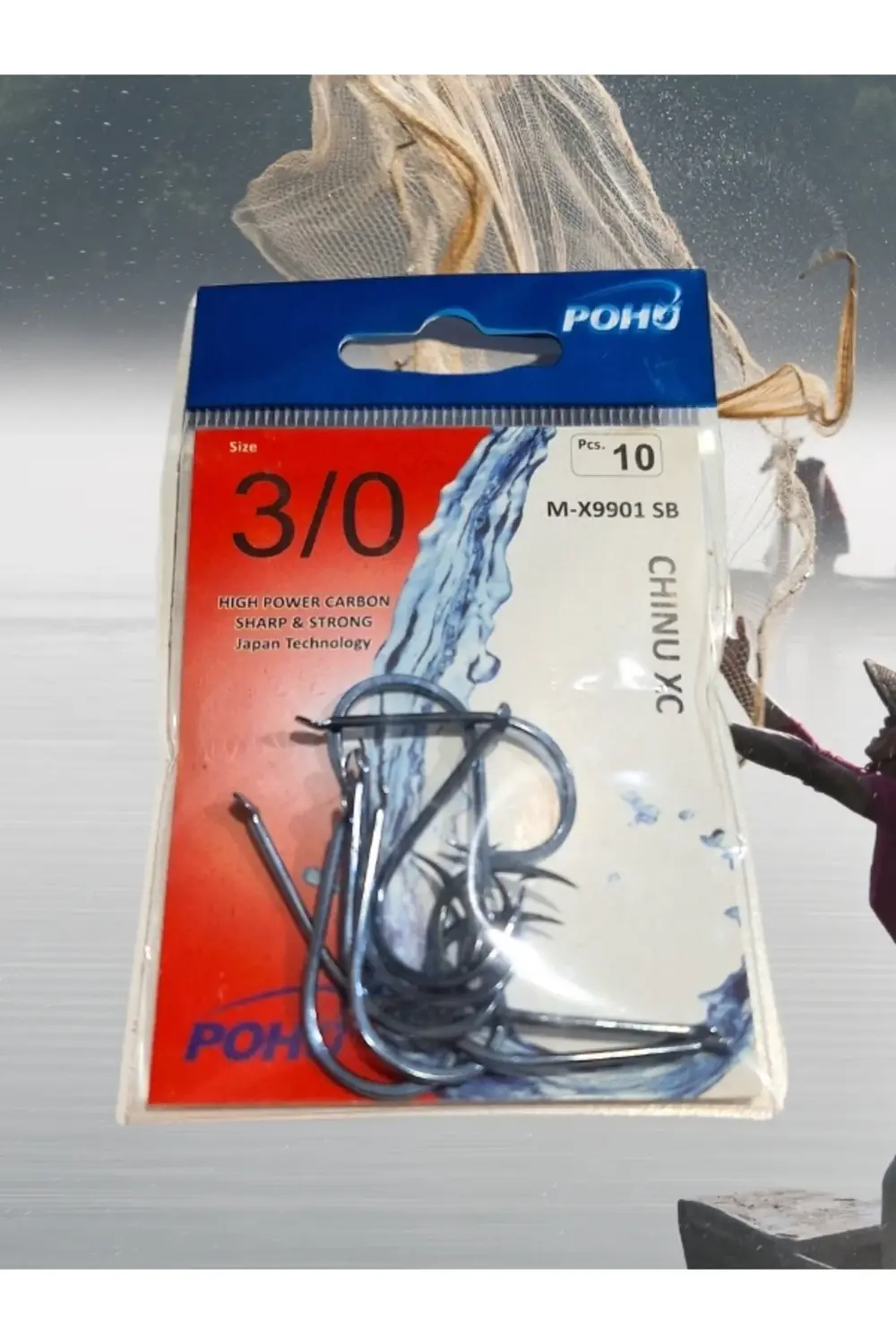 Chinu 3/0 Numara 10'lu Paket M-x 9901 Sb Çapraz Olta Iğnesi