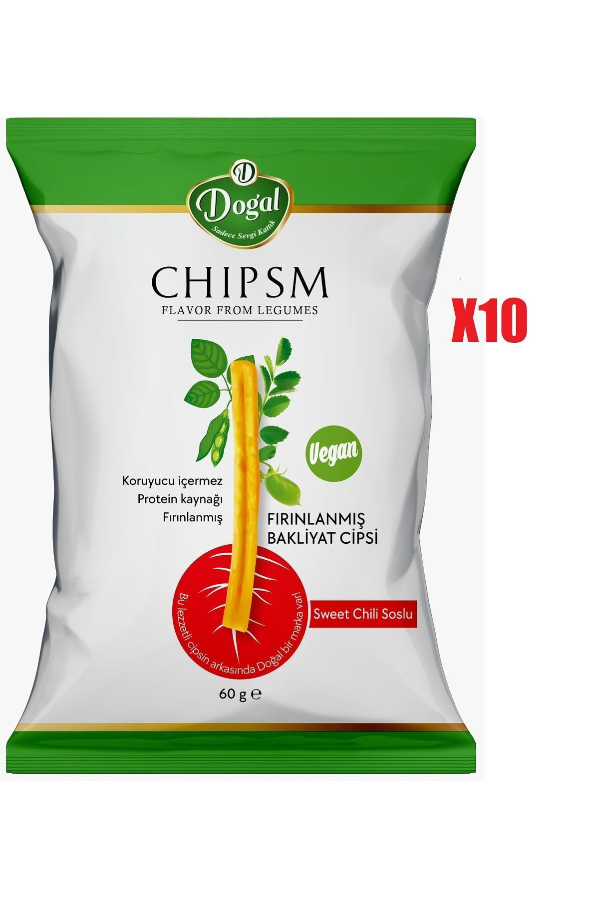 CHIPSM CHEDDAR SOSLU BAKLİYAT CİPSİ-10'LU PAKET
