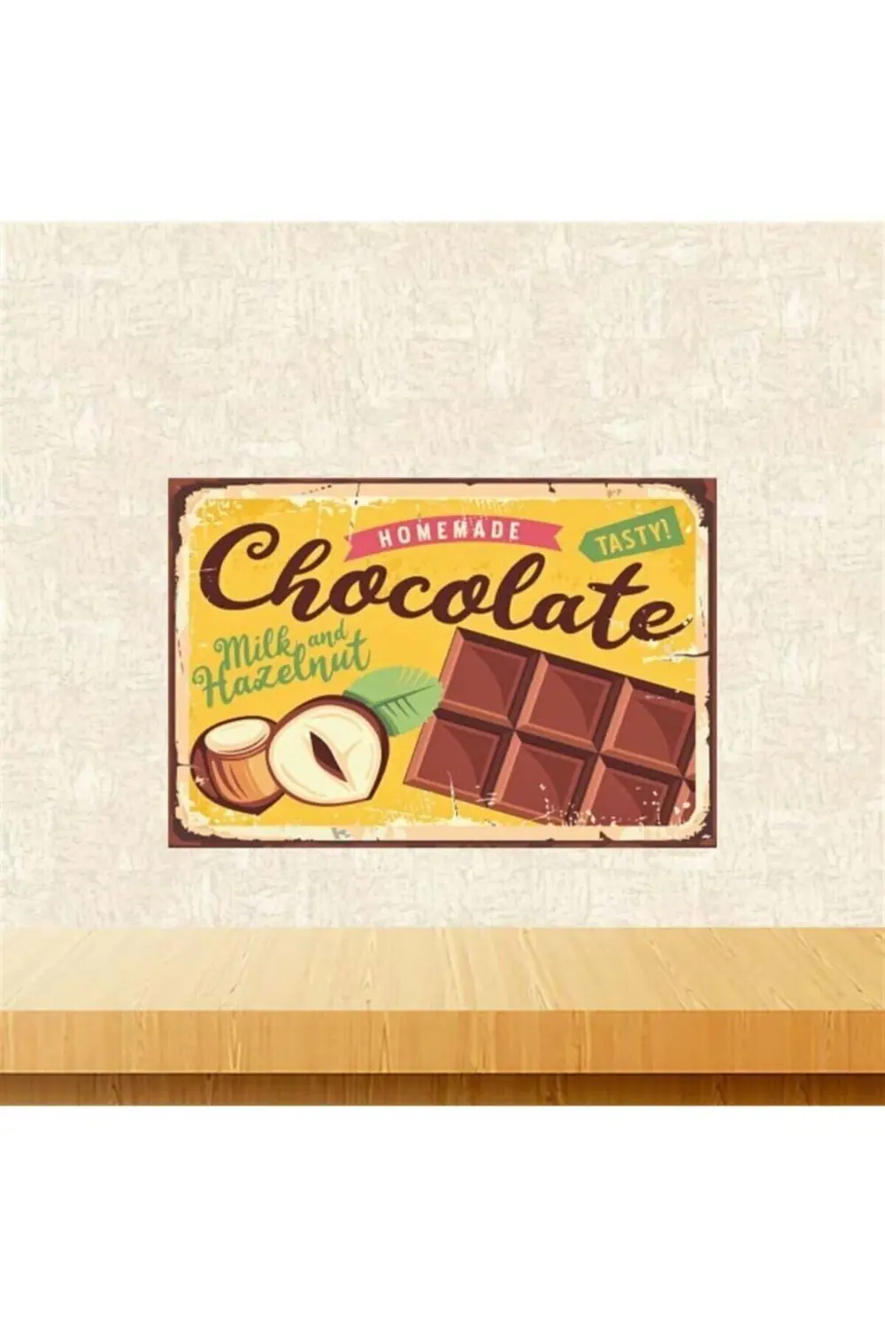 Chocolate 20-30 Cm Retro Ahşap Poster Tkfx4162