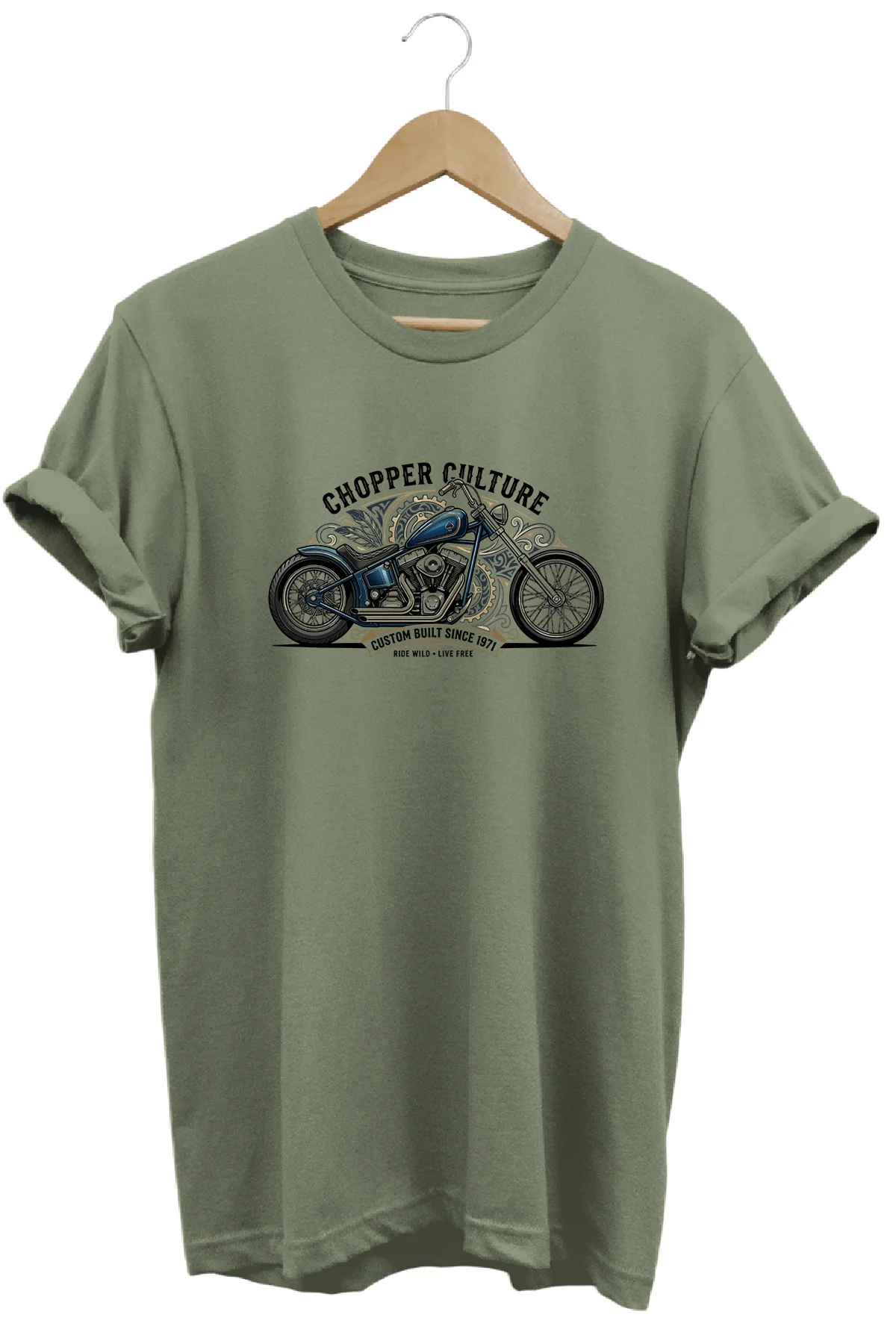 Chopper Culture Custom Built Motorcu Özel Tasarım Siyah Unisex Ti