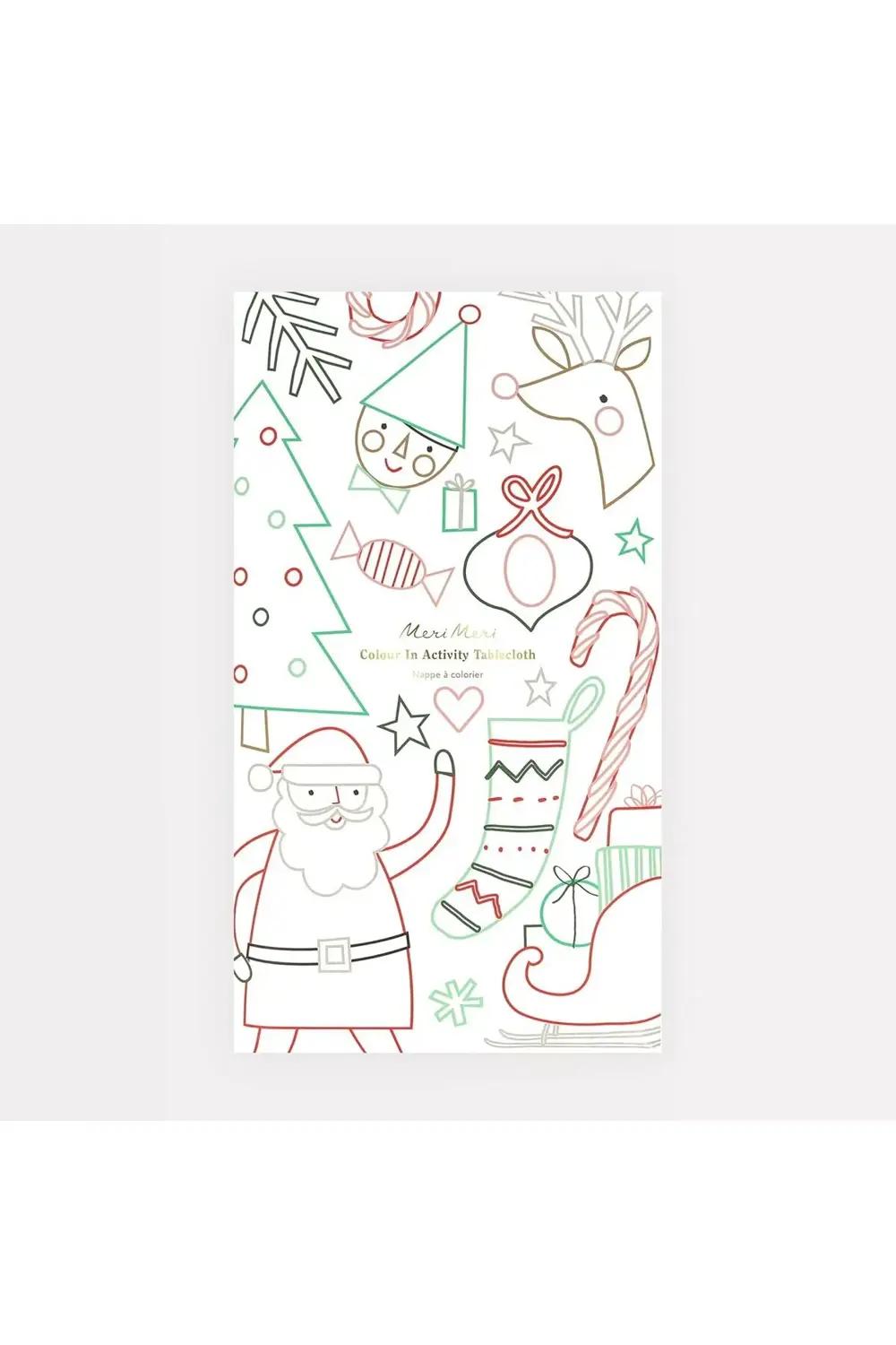 - Christmas Colour In Activity Tablecloth - Yeni Yıl Aktivite Mas