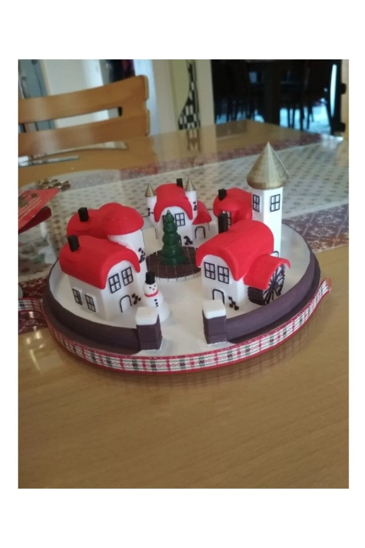 Christmas Town Yılbaşı Köyü Boyalı Biblo