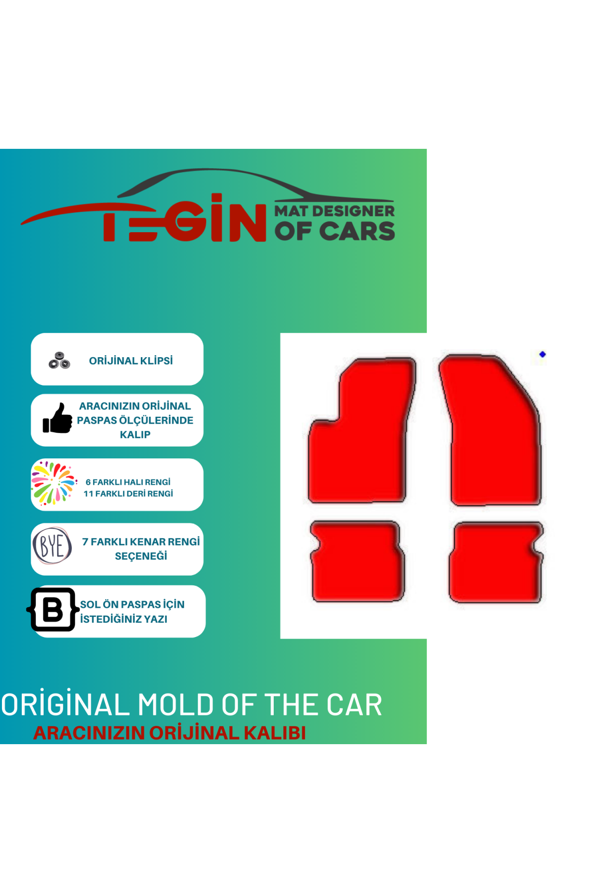 Chrysler Sebring 2007-2016 Prime Siyah Deri Beyaz Kenar Paspas