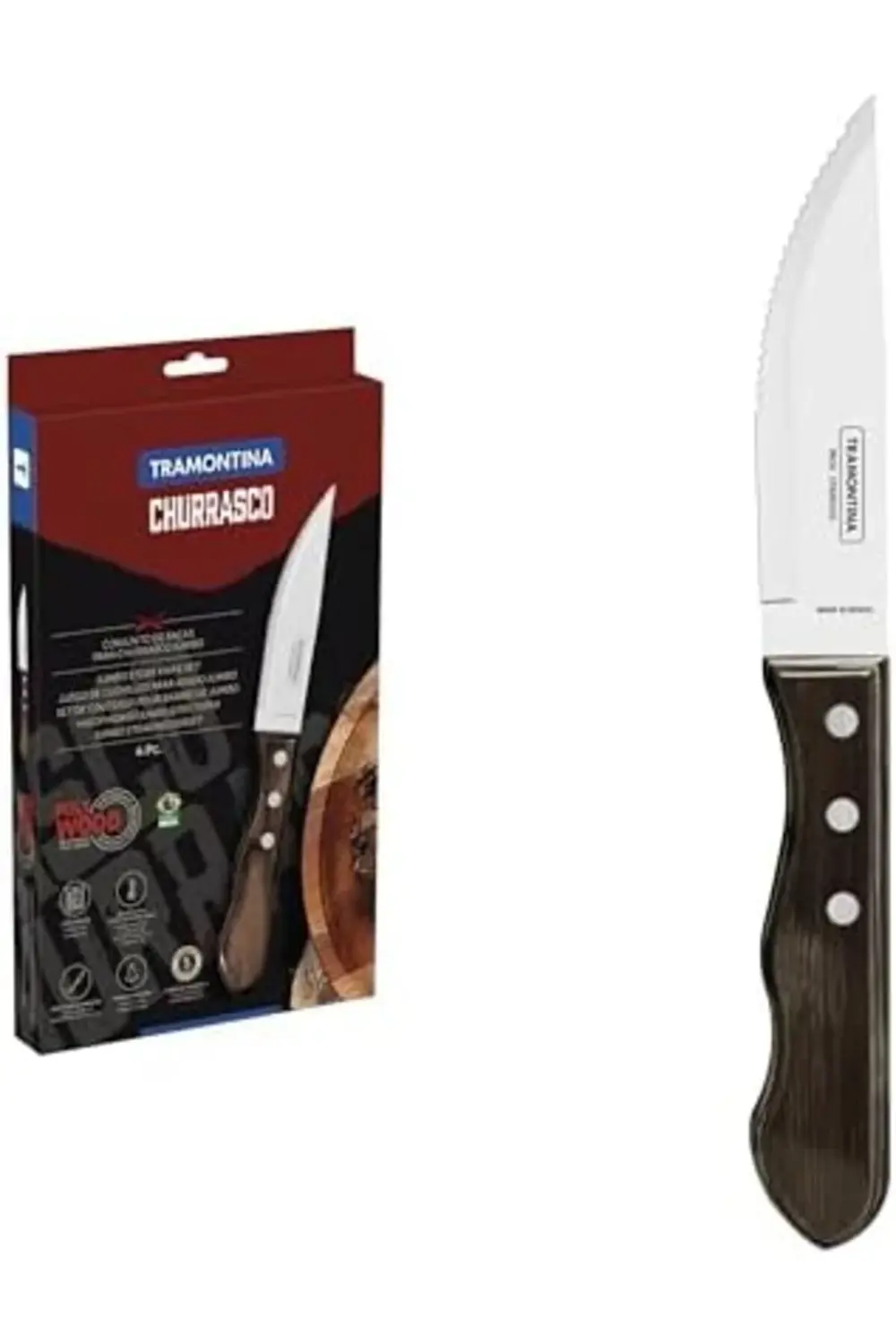 Churrasco 21199/931 Biftek-Steak Bıçağı (4lü Blister) 395519