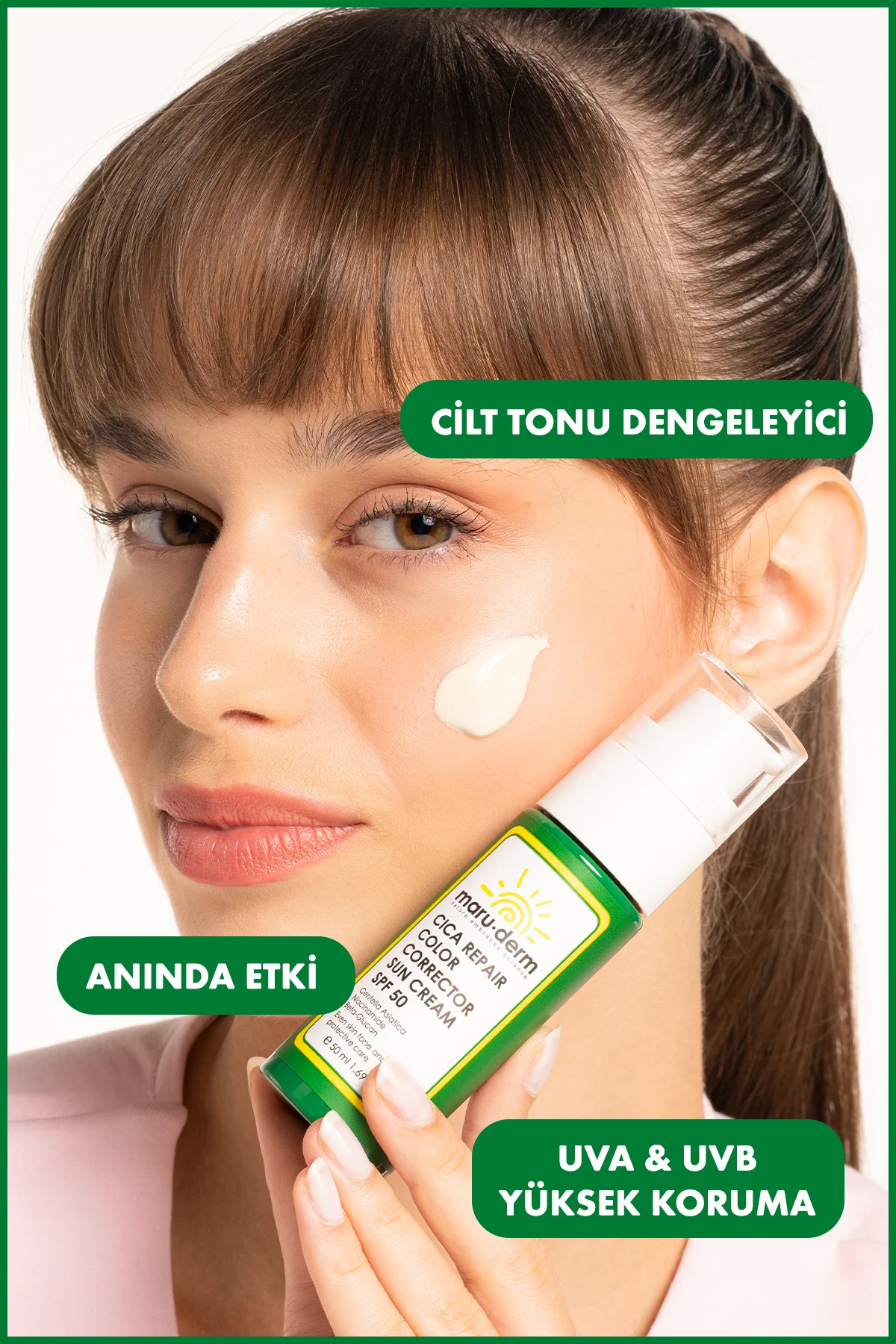 Cica Cilt Tonu Eşitleyici Güneş Kremi SPF 50+ PA++++ 50 ML - Görsel 4