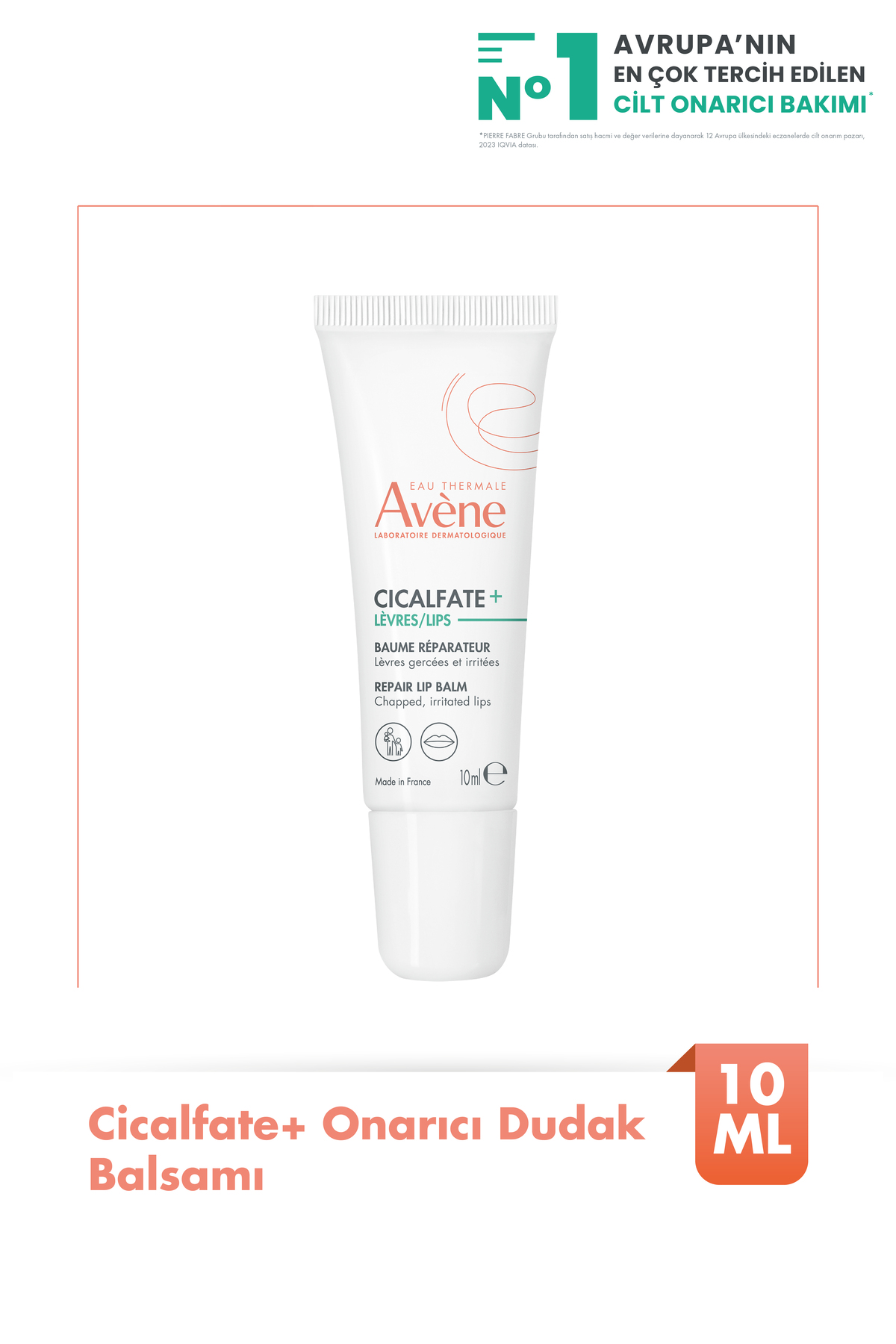Avene Cicalfate Çatlamış Ve Kurumuş Dudaklar İçin Onarıcı Ve Nemlendiri