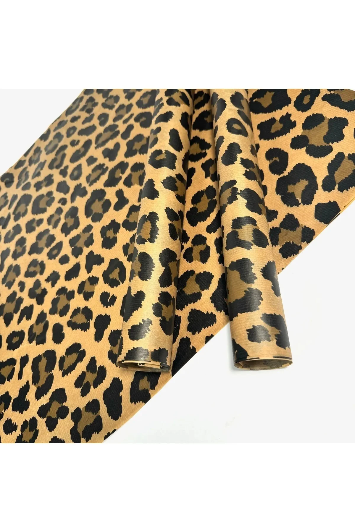 Çiçek Buket Ambalaj Kağıdı - Hediye Paketleme Kağıdı (leopar Dese