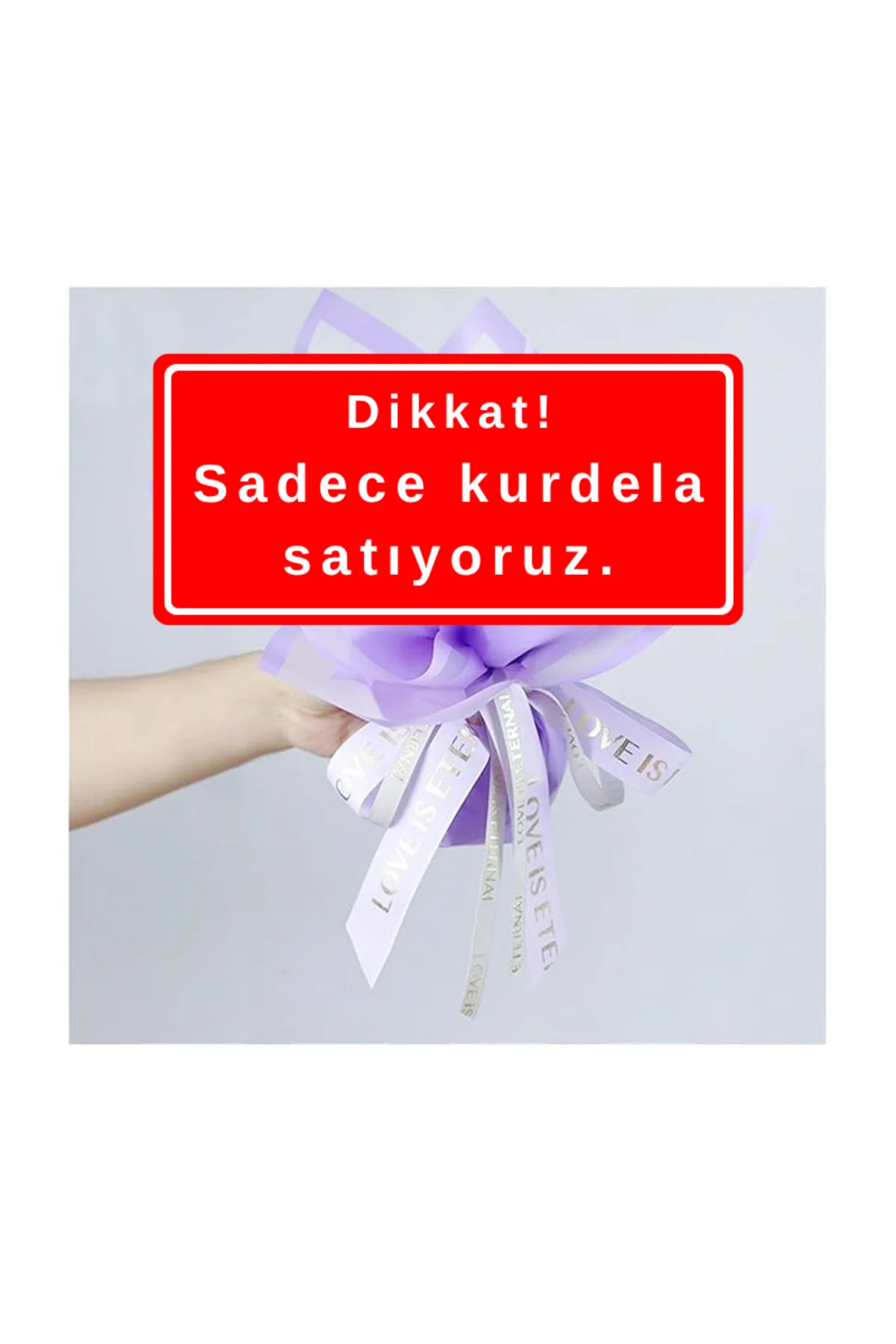 Çiçek Buketi için kurdele PEMBE (1 metre uzunluk) 2,5 cm en (LOVE YOU FOREVER baskılı) Çiçek Buketi için kurdele PEMBE (1 metre uzunluk) 2,5 cm en (LOVE YOU FOREVER baskılı)