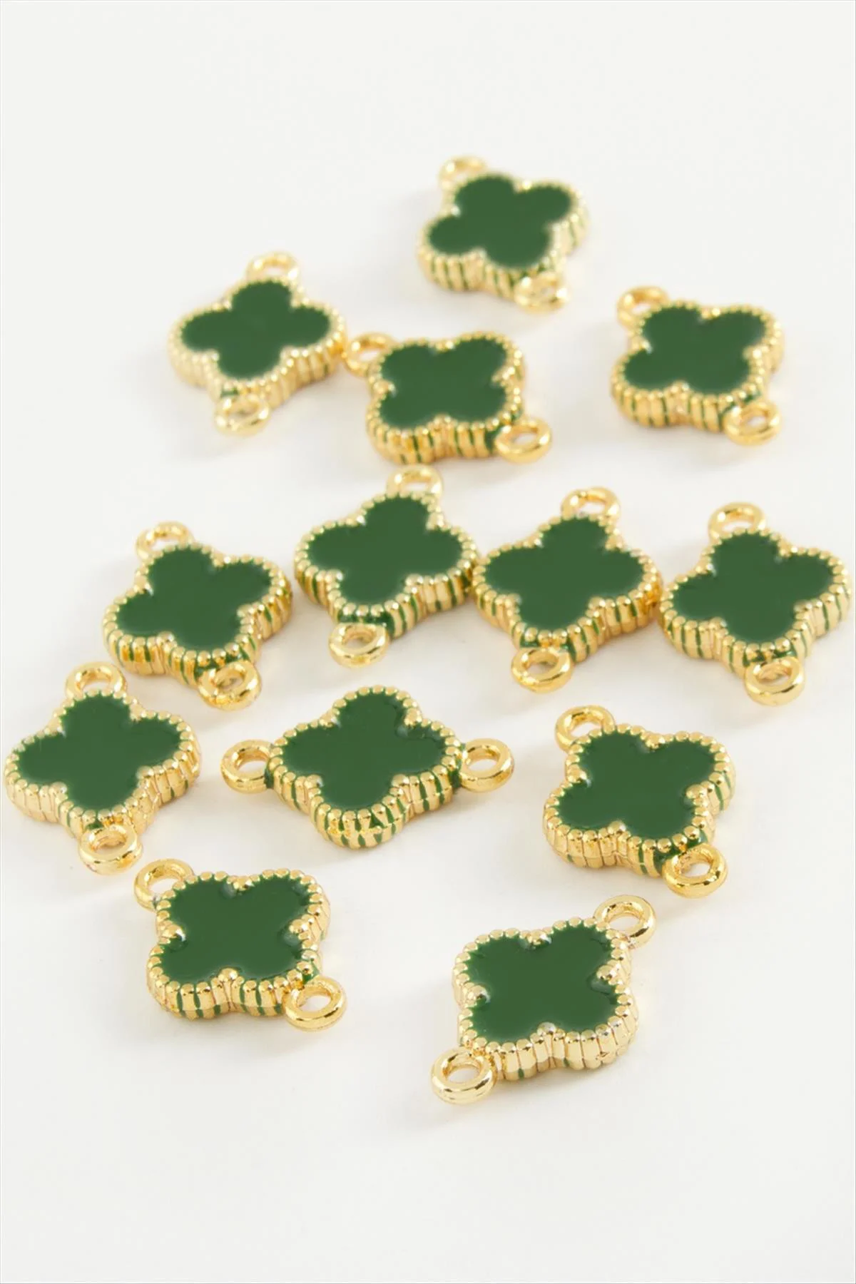 Çiçek Çift Kulplu Mineli Bileklik ve Kolye Ucu Aparatı 1 Adet