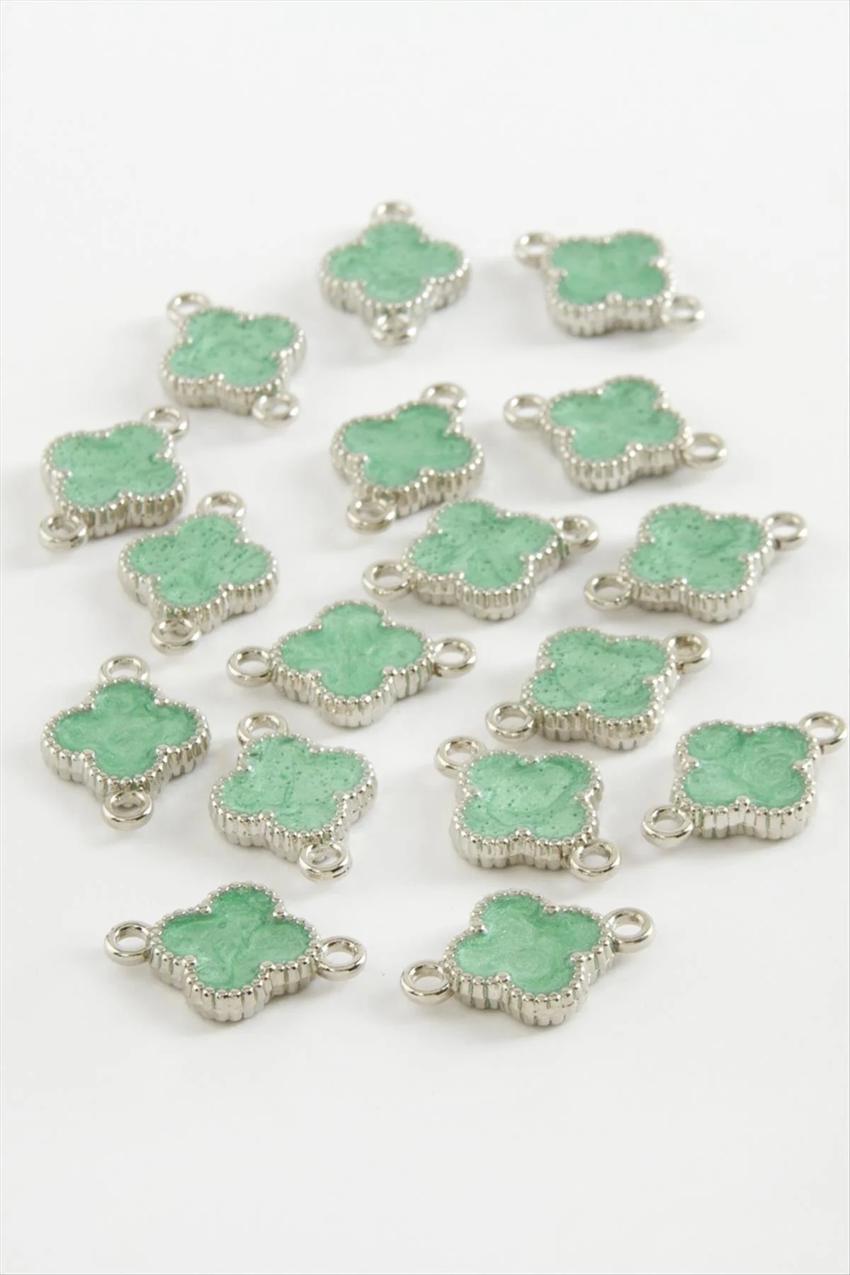 Çiçek Çift Kulplu Mineli Bileklik ve Kolye Ucu Aparatı 1 Adet