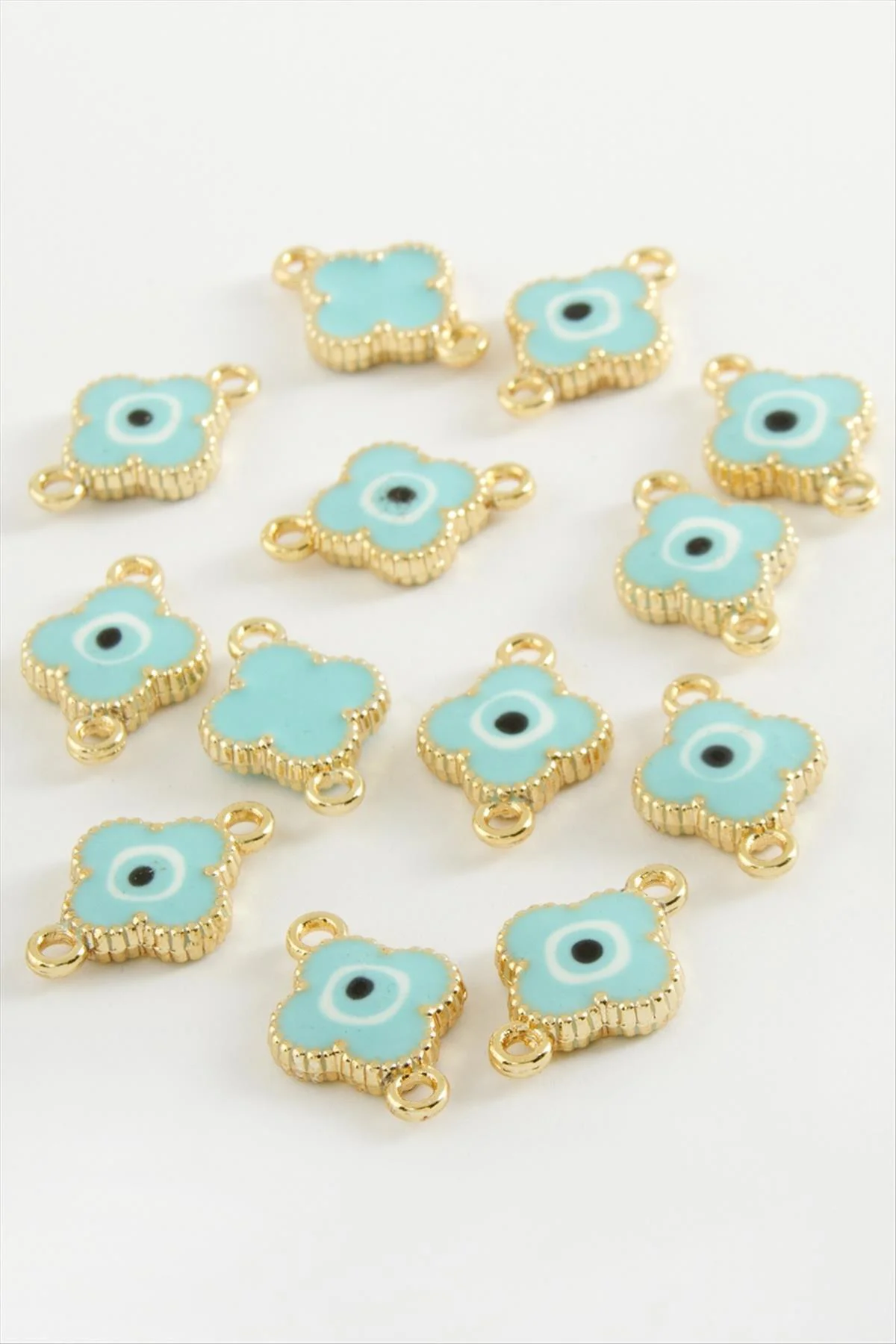 Çiçek Çift Kulplu Mineli Bileklik ve Kolye Ucu Aparatı 1 Adet