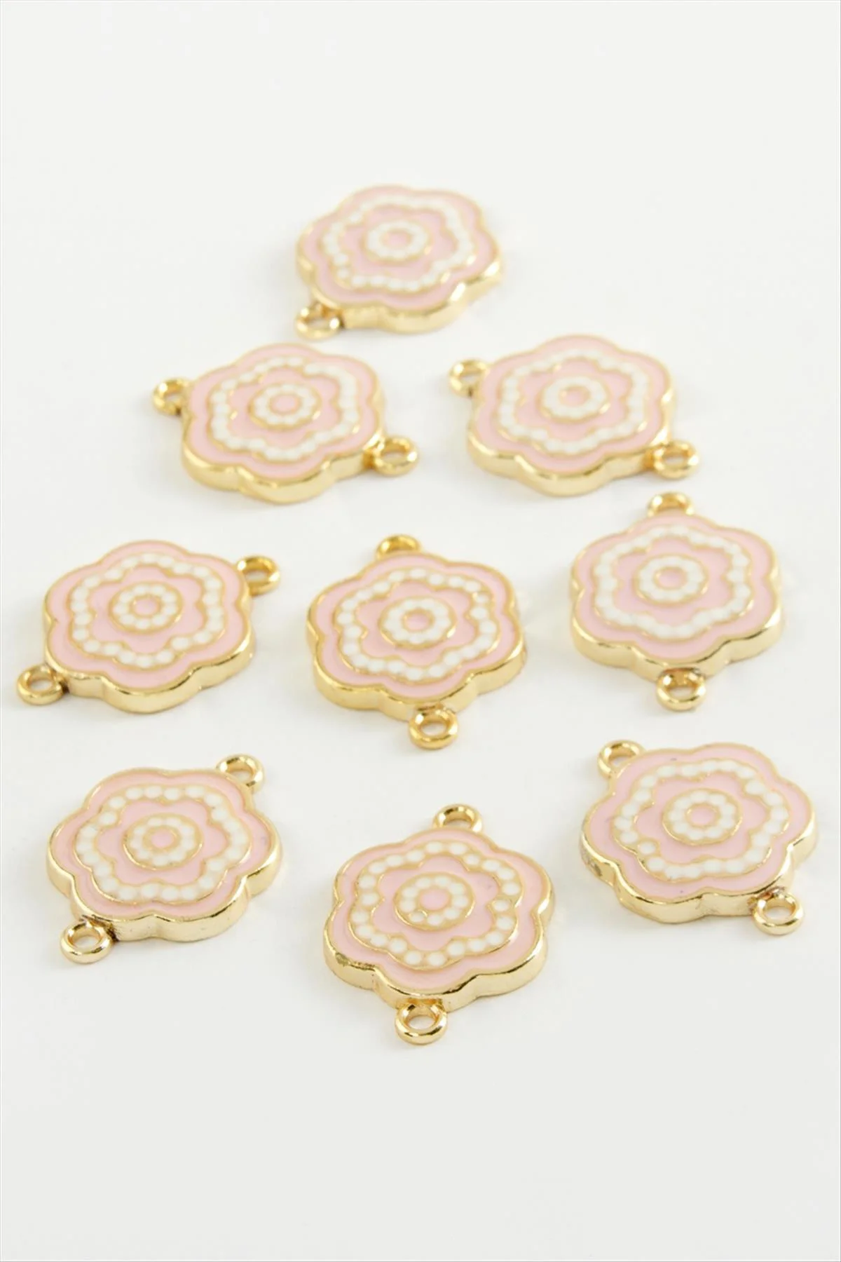 Çiçek Çift Kulplu Mineli Bileklik ve Kolye Ucu Aparatı 1 Adet