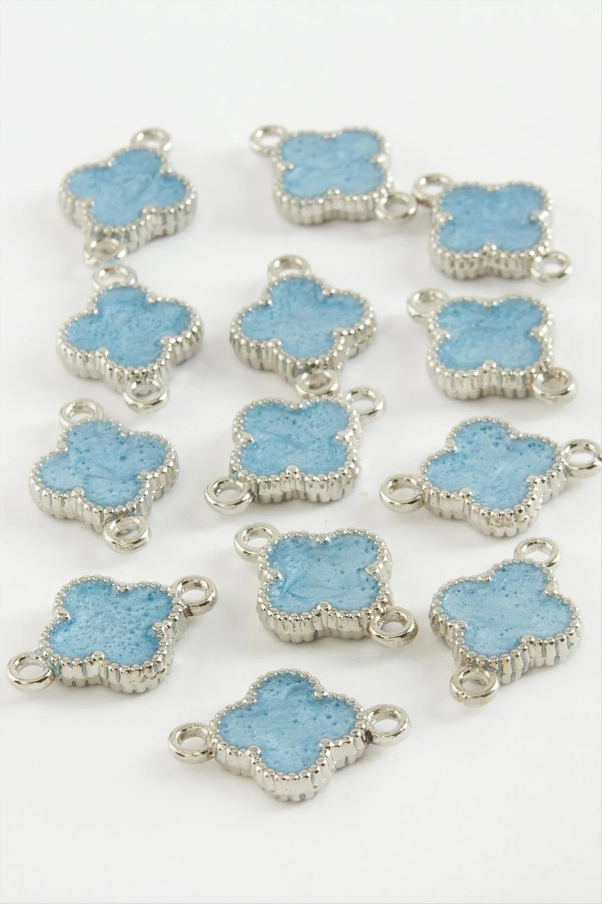 Çiçek Çift Kulplu Mineli Bileklik ve Kolye Ucu Aparatı 1 Adet