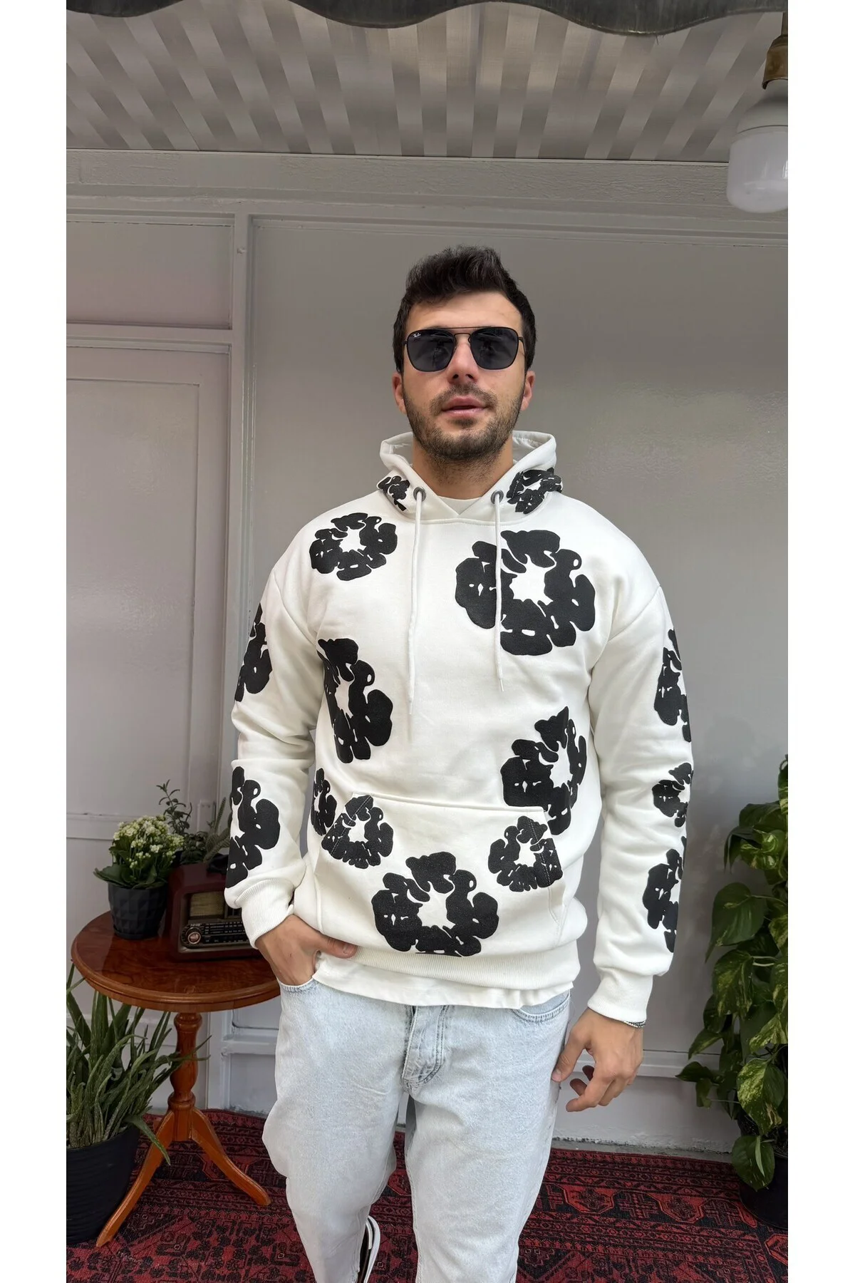 Çiçek Desenli 3 İplik