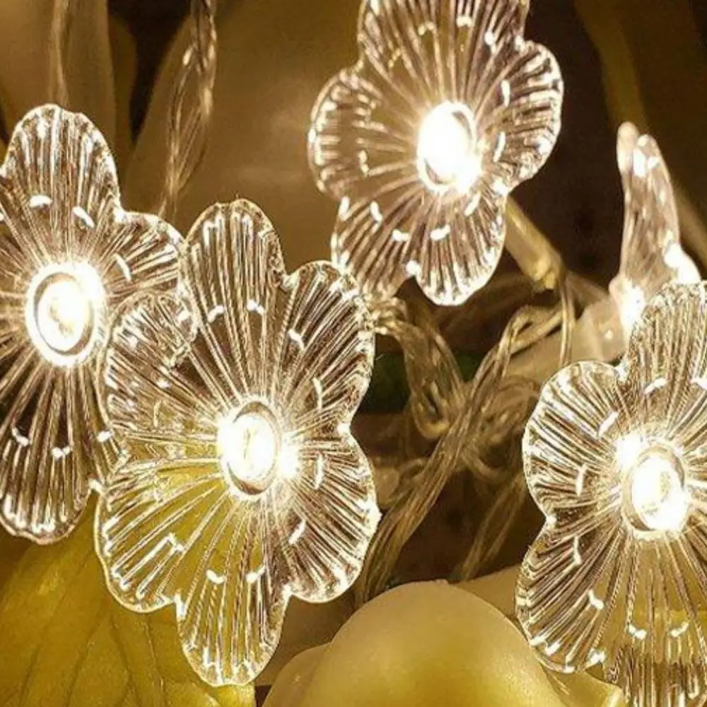 Çiçek Desenli 3.5 Metre USB LED Işık – 20 LED’li Dekoratif Ortam 