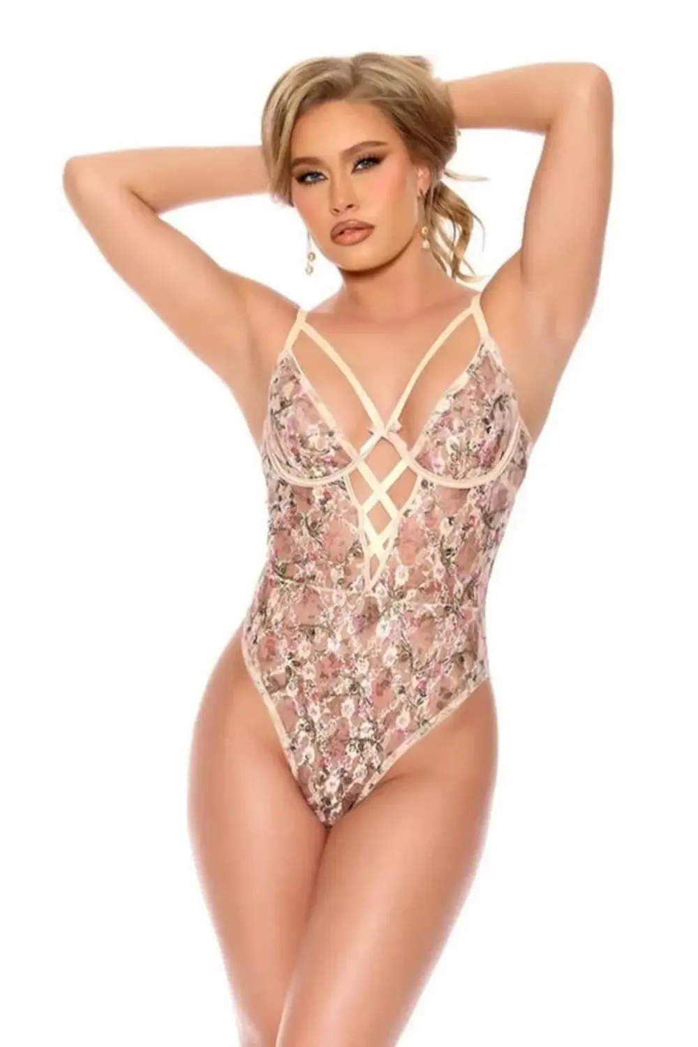 Pilelistore - Çiçek Desenli Fantezi Body Pilelistore - Çiçek Desenli Fantezi Body