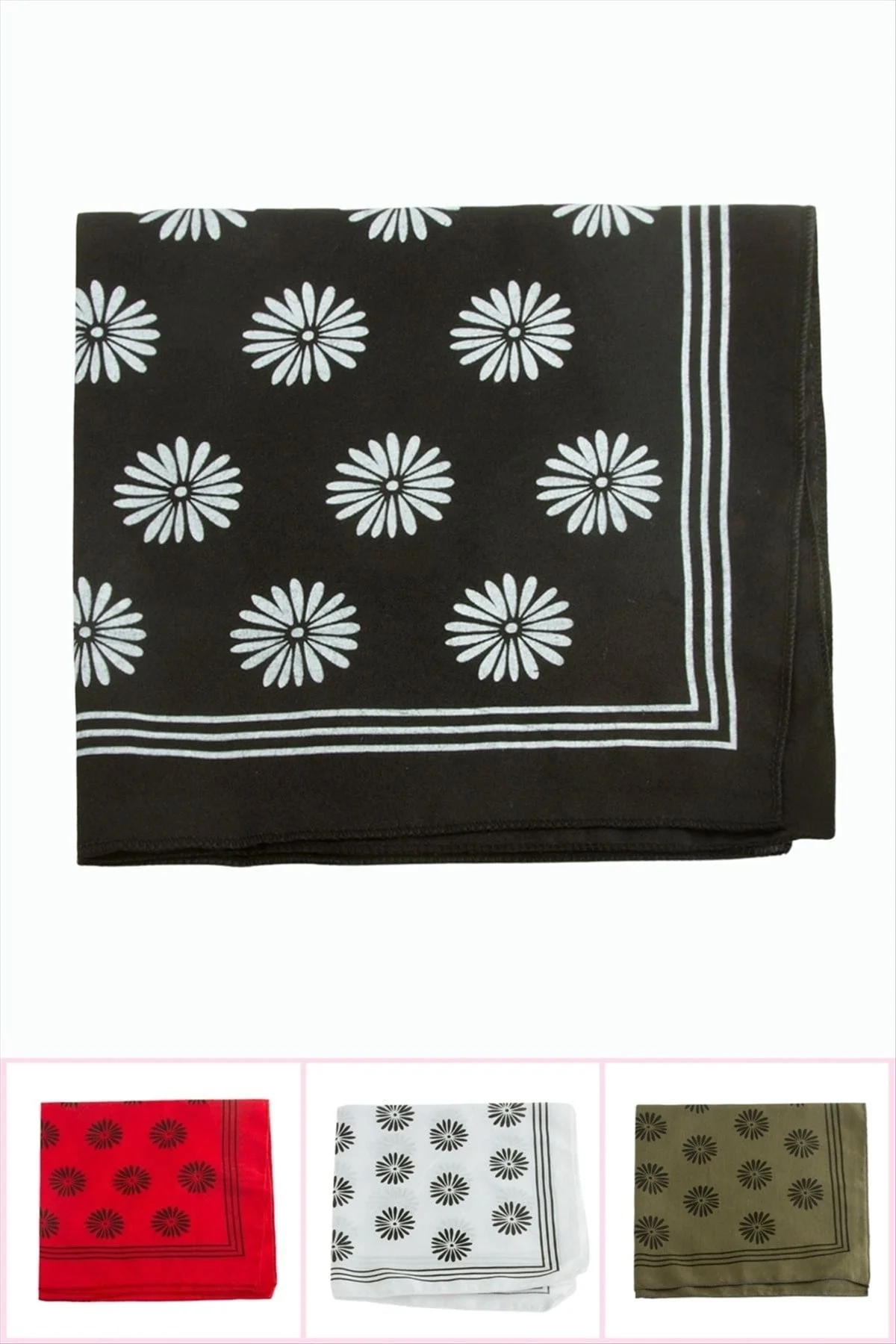 Çiçek Desenli Keten Bandana 50*50 Fiyatı, Yorumları ve Özellikleri