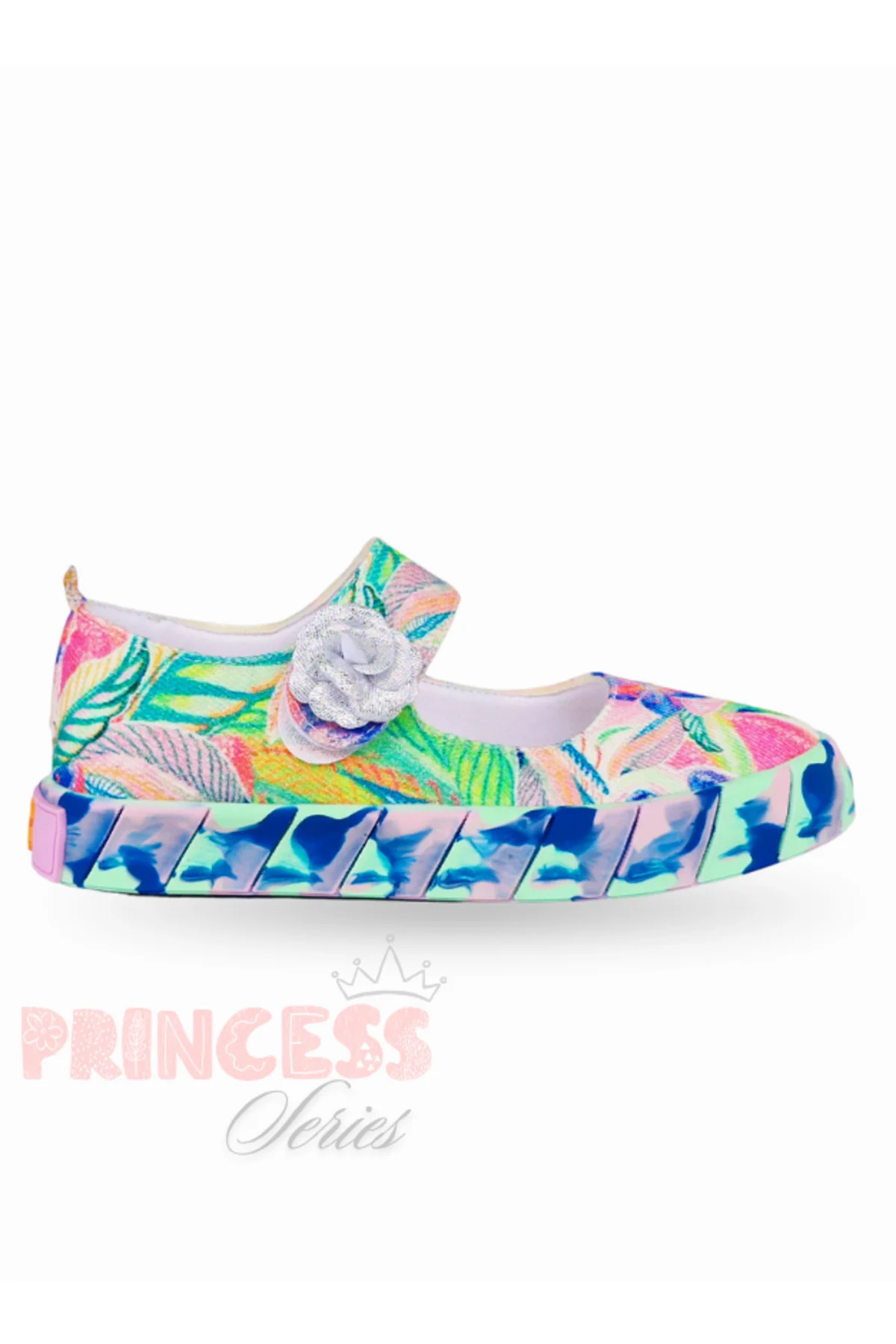 Çiçek Desenli Ortopedik Kanvas Kız Çocuk Babet Sneaker Çiçek Desenli Ortopedik Kanvas Kız Çocuk Babet Sneaker