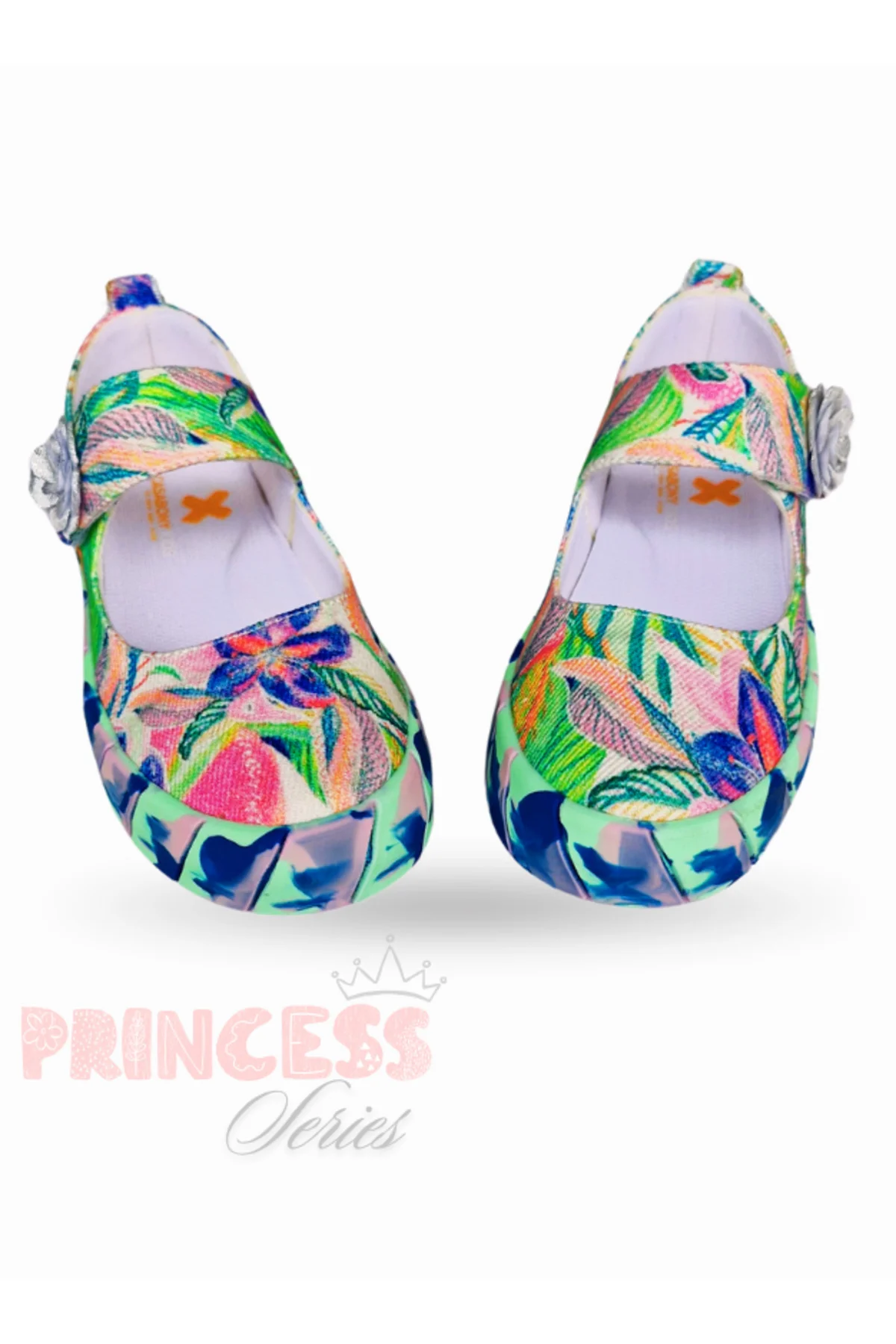 Çiçek Desenli Ortopedik Kanvas Kız Çocuk Babet Sneaker Çiçek Desenli Ortopedik Kanvas Kız Çocuk Babet Sneaker