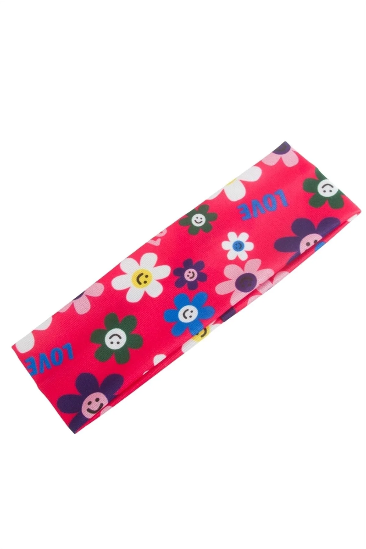 Çiçek Desenli Saç Bandı 6 cm Çiçek Desenli Saç Bandı 6 cm