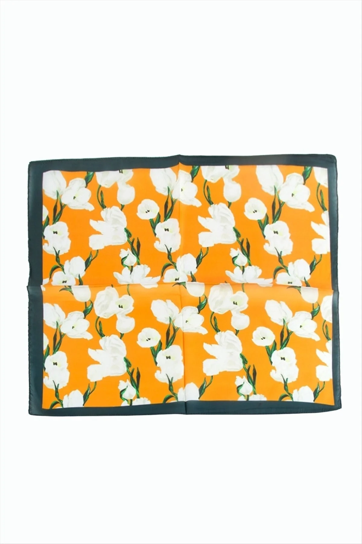 Çiçek Desenli Zr Şifon Fular 50*50 cm