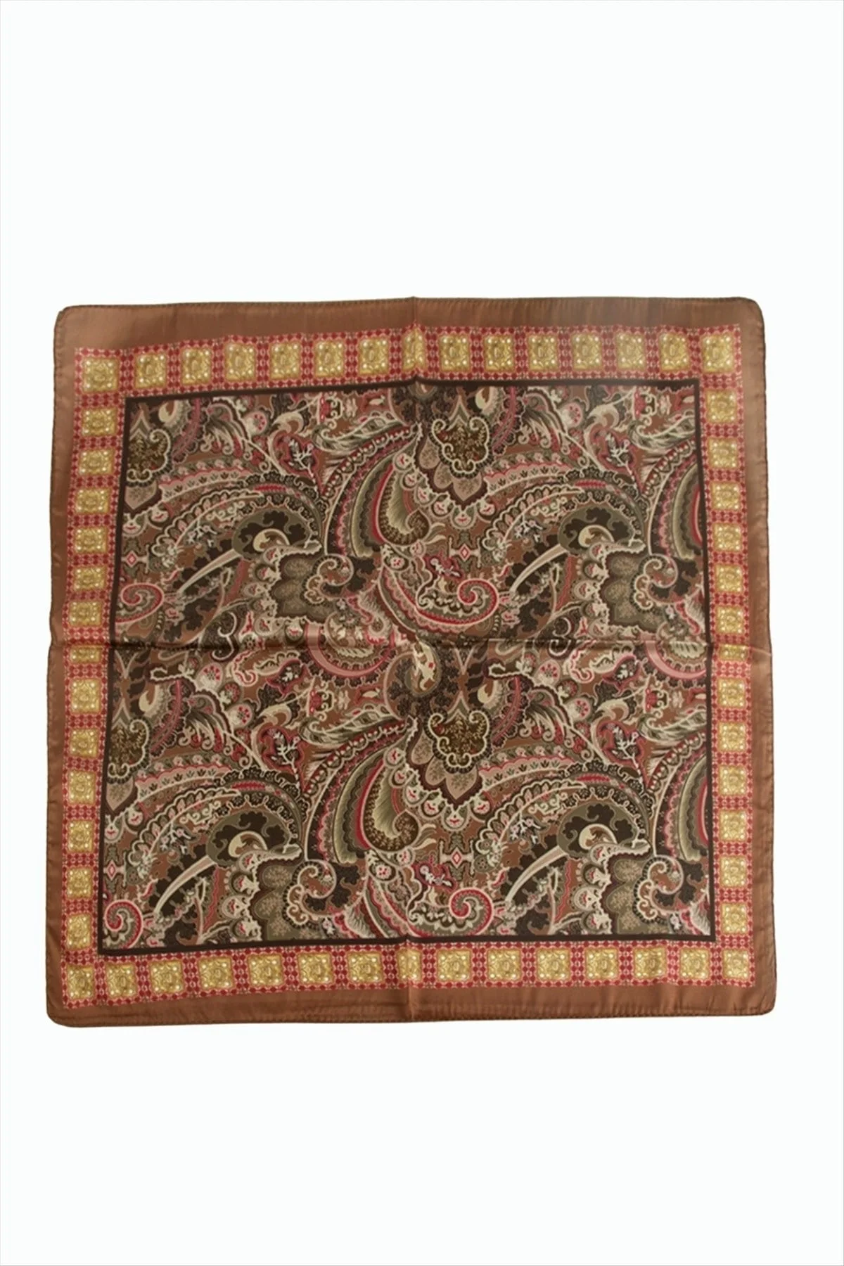 Çiçek Desenli Zr Şifon Fular 50*50 cm