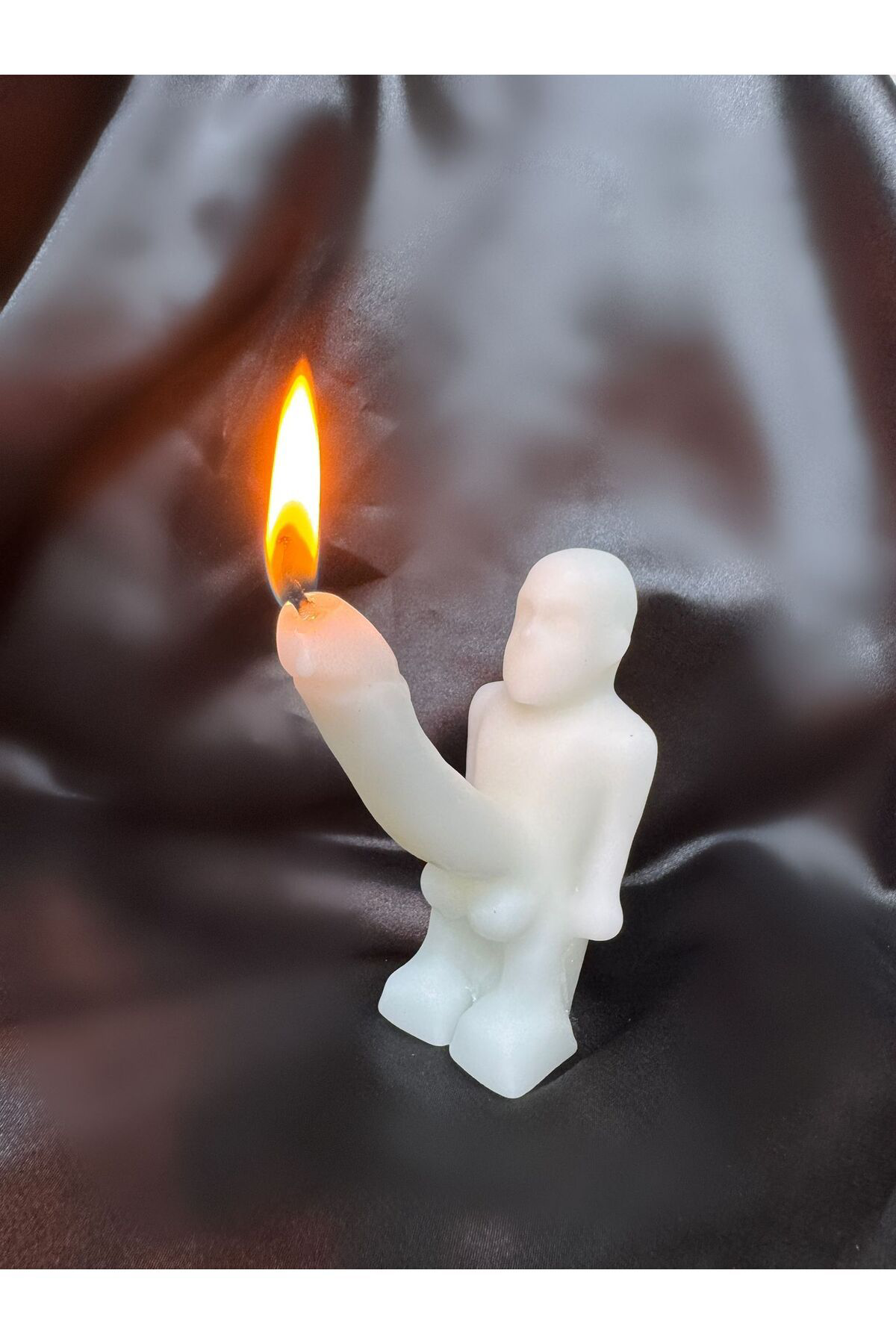 Aresmumatölyesi  Çiçek Kokulu Esprili Bereket Tanrısı Hediyelik Dekoratif Mum