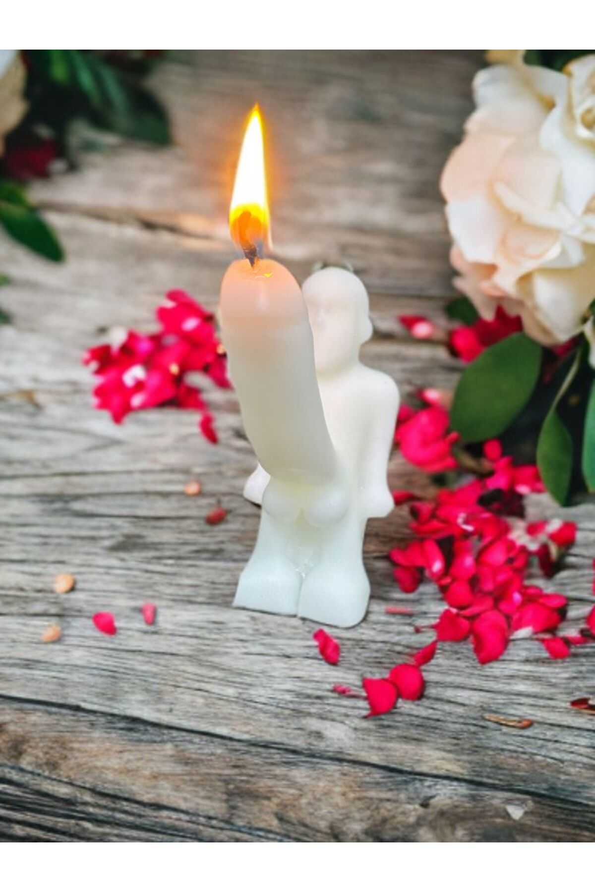 Aresmumatölyesi  Çiçek Kokulu Esprili Bereket Tanrısı Hediyelik Dekoratif Mum