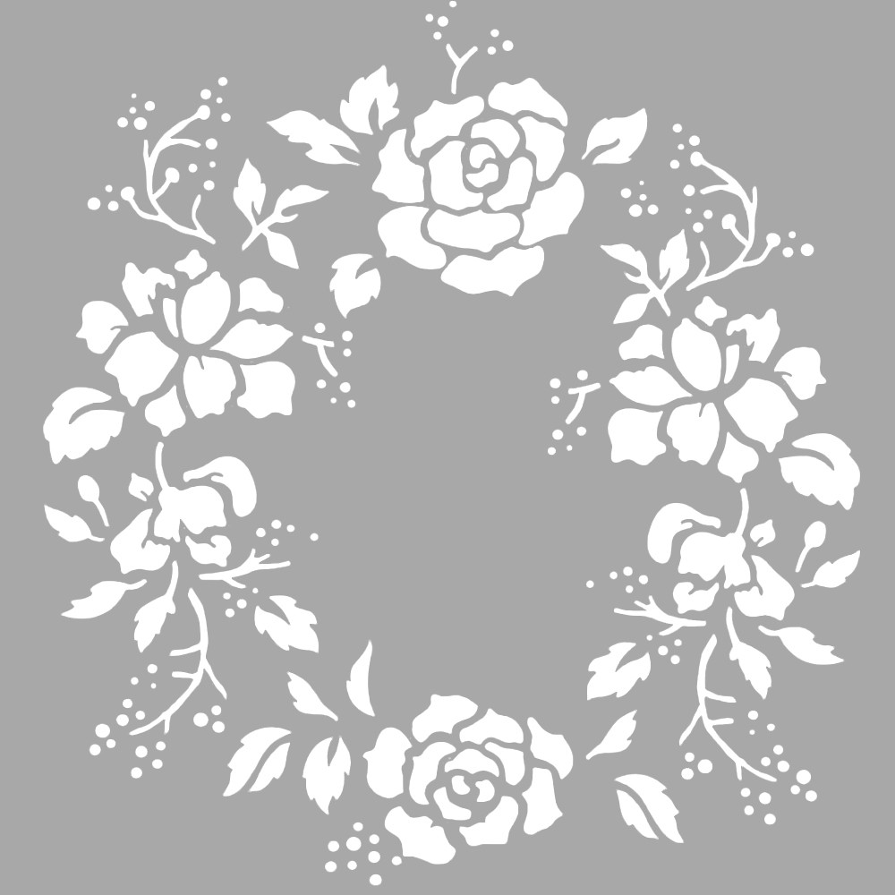 Artikel Çiçek Motif-34 Stencil Boyama Şablonu 30X30 Cm, Duvar Stencil, Fa Artikel Çiçek Motif-34 Stencil Boyama Şablonu 30X30 Cm, Duvar Stencil, Fa