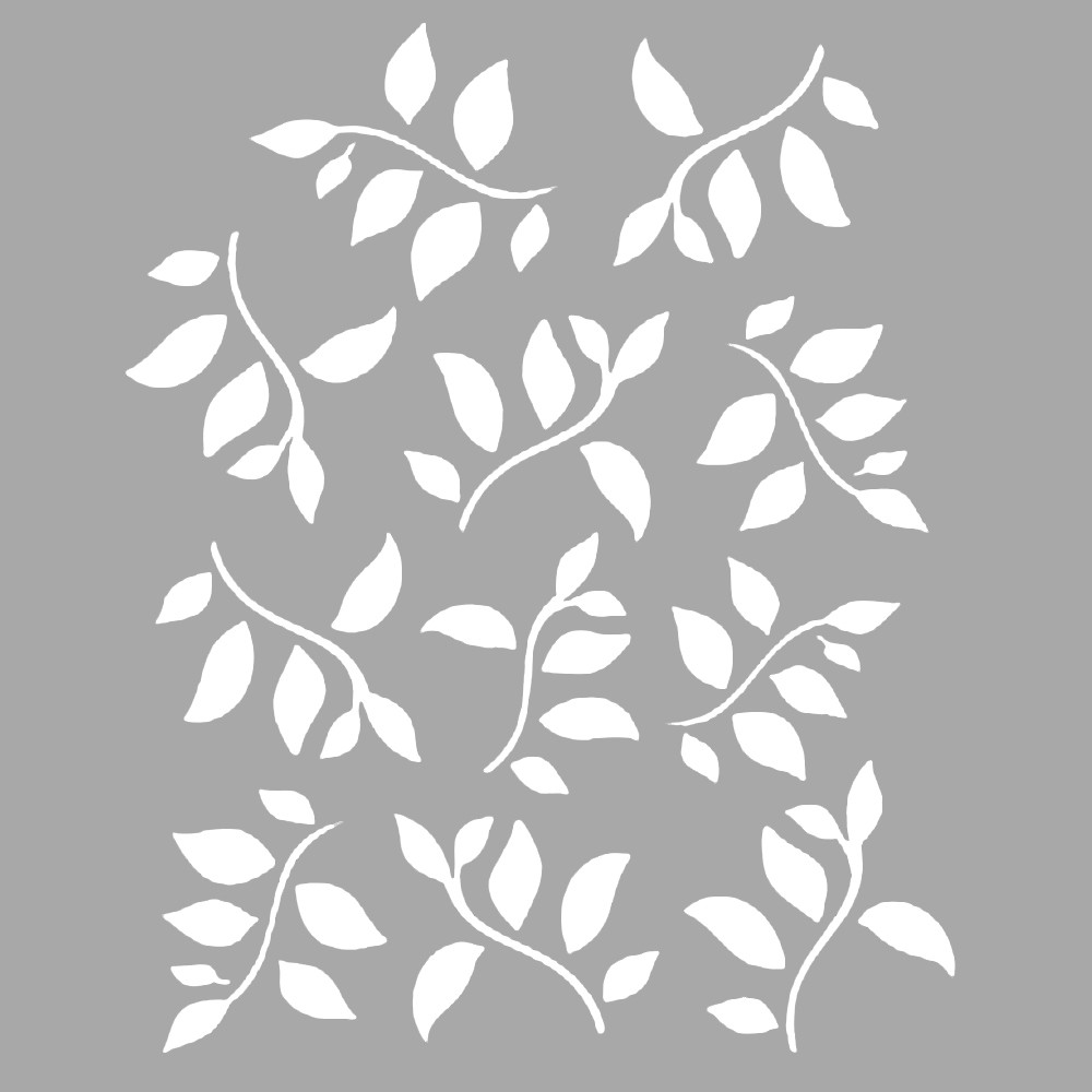 Artikel Çiçek Motif-35 Stencil Boyama Şablonu 30X30 Cm, Duvar Stencil, Fa