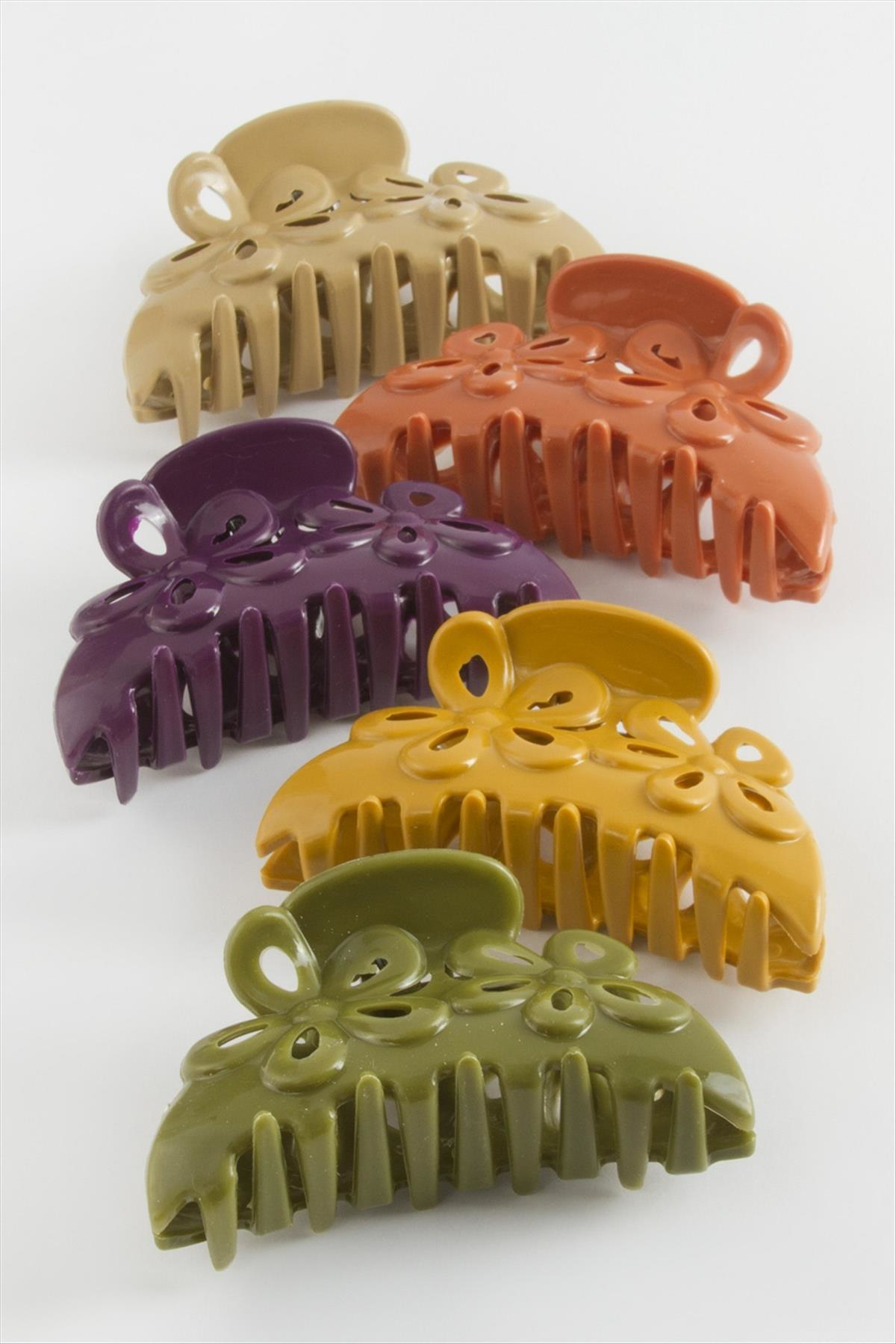 Çiçek Renkli Mandal Toka 8 cm Çiçek Renkli Mandal Toka 8 cm