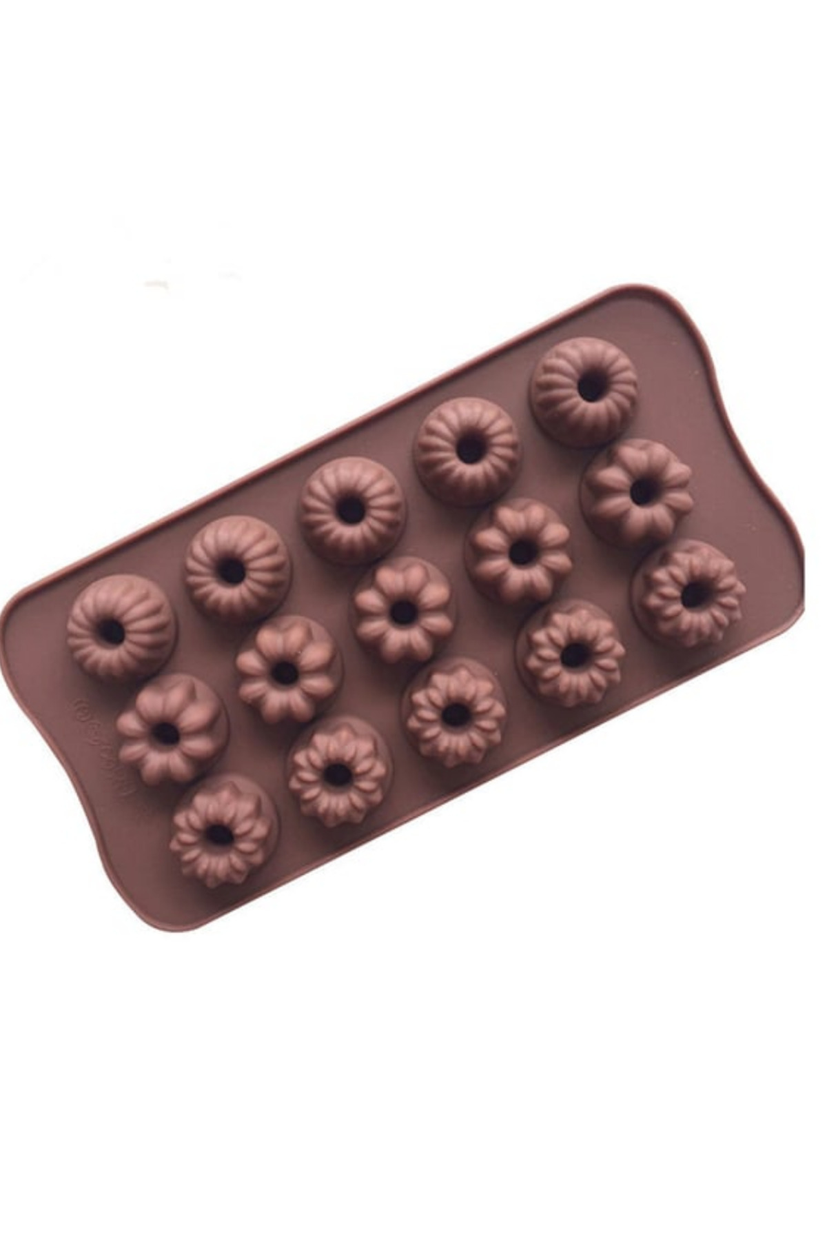Real Çiçek Silikon Kalıp 15Li Donut Çiçek Jelbon Çikolata Şeker Hamuru
