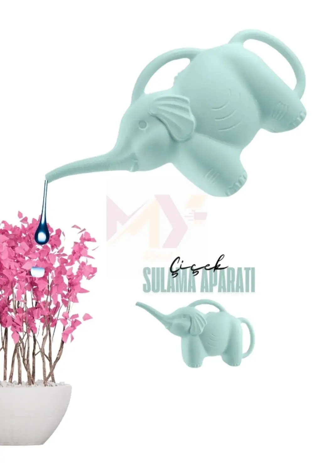 Çiçek Sulama Kabı, Fil Şeklinde Dekoratif Bitki Sulama Kabı