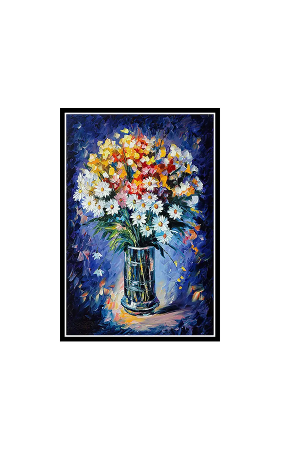 Çiçek Tasarımlı 20x30 Cm Retro Ahşap Poster