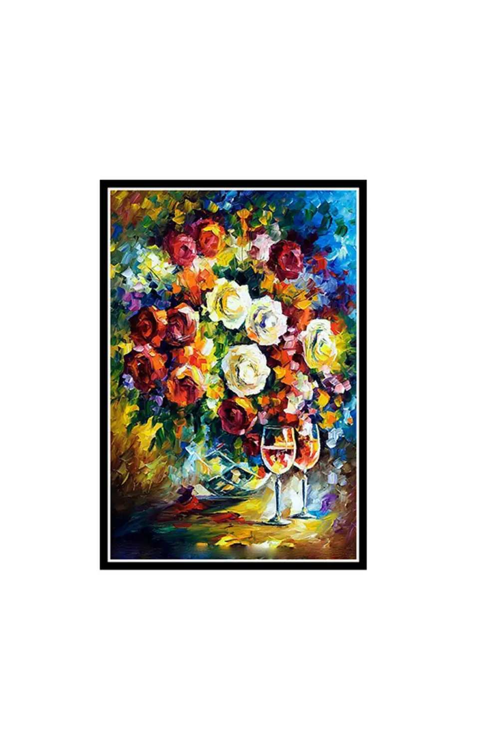 Çiçek Tasarımlı 20x30 Cm Retro Ahşap Poster