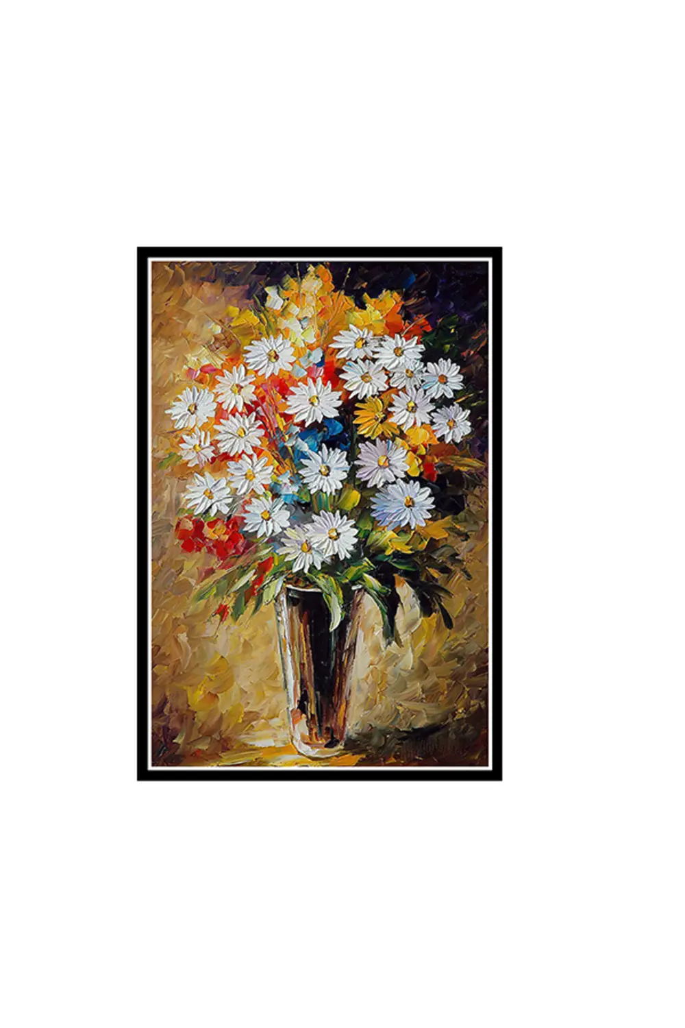 Çiçek Tasarımlı 20x30 Cm Retro Ahşap Poster