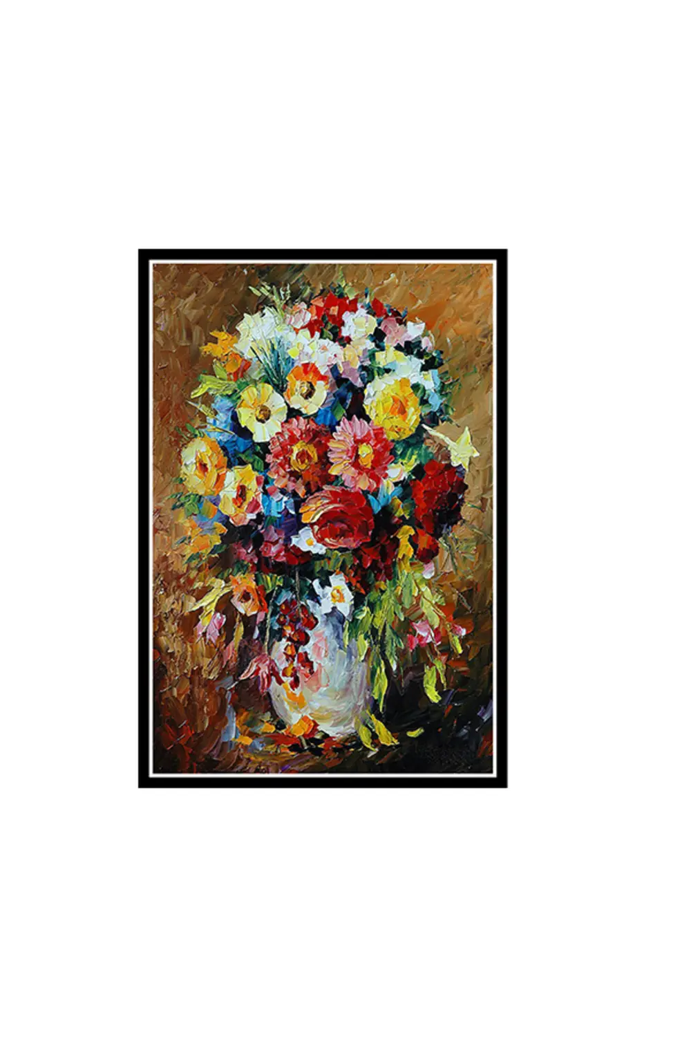 Çiçek Tasarımlı 20x30 Cm Retro Ahşap Poster