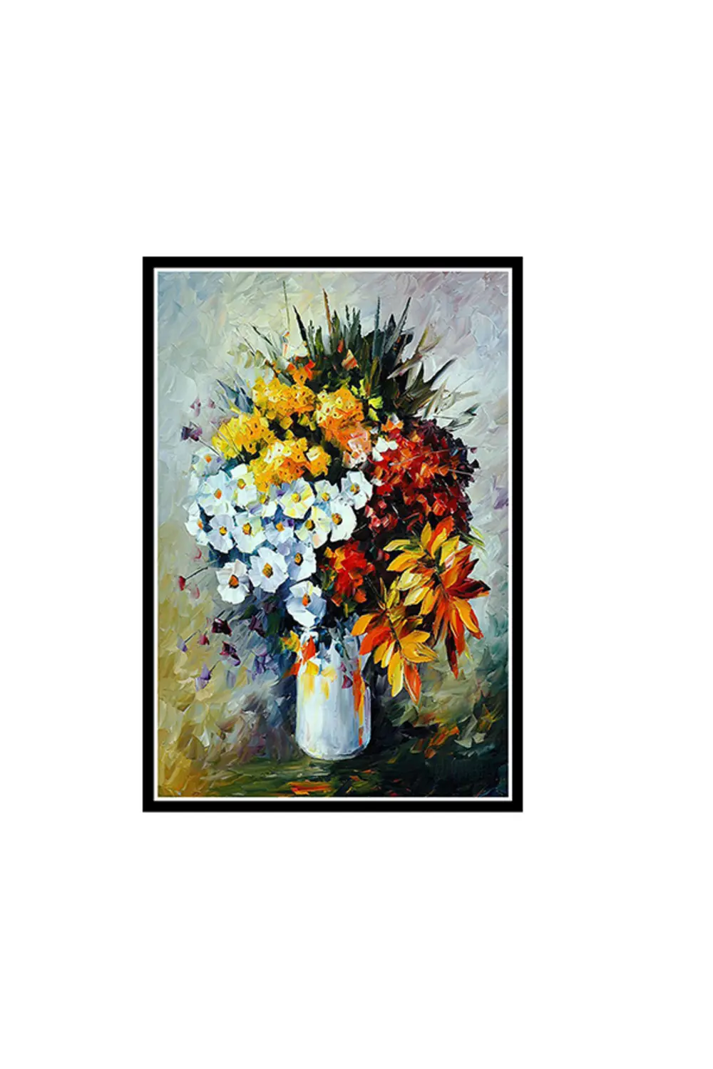 Çiçek Tasarımlı 20x30 Cm Retro Ahşap Poster
