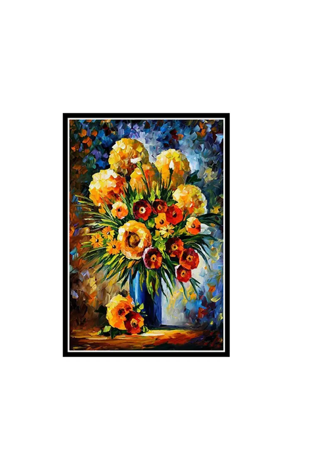 Çiçek Tasarımlı 20x30 Cm Retro Ahşap Poster