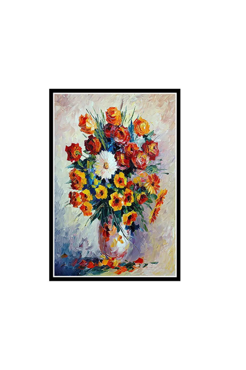 Çiçek Tasarımlı 20x30 Cm Retro Ahşap Poster
