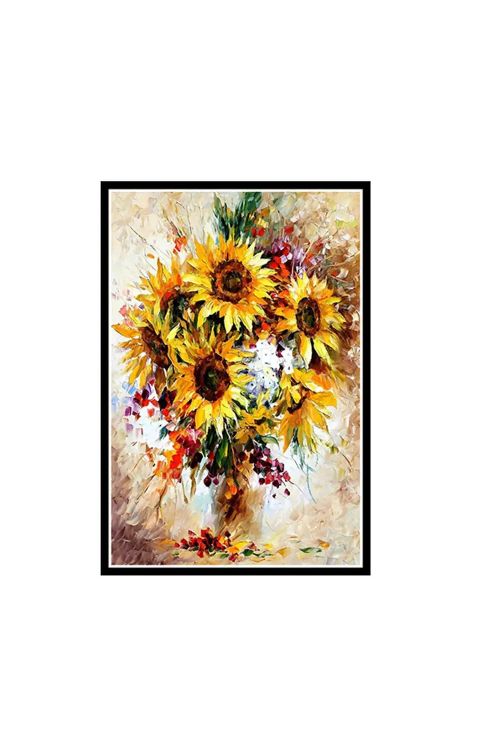 Çiçek Tasarımlı 20x30 Cm Retro Ahşap Poster