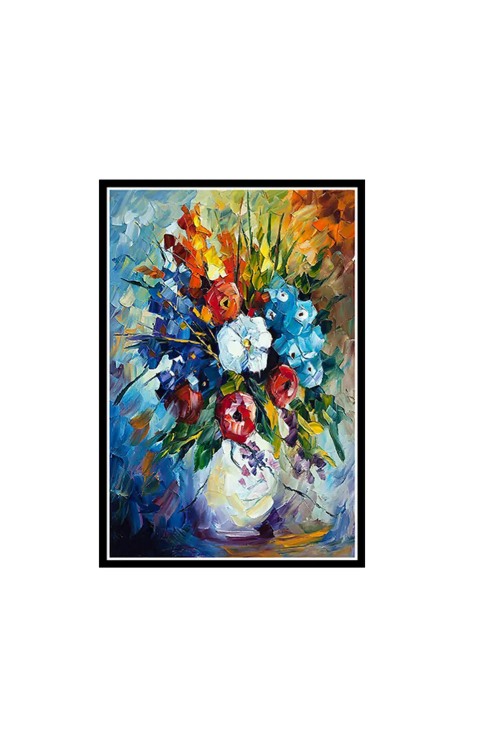 Çiçek Tasarımlı 20x30 Cm Retro Ahşap Poster
