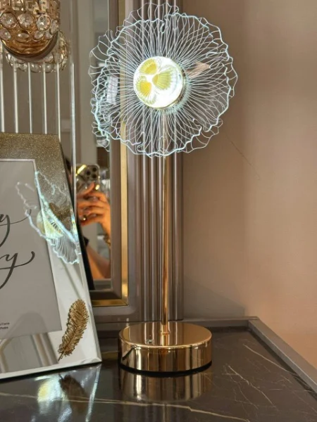 Çiçek Tasarımlı Led Masa Lambası Diğer