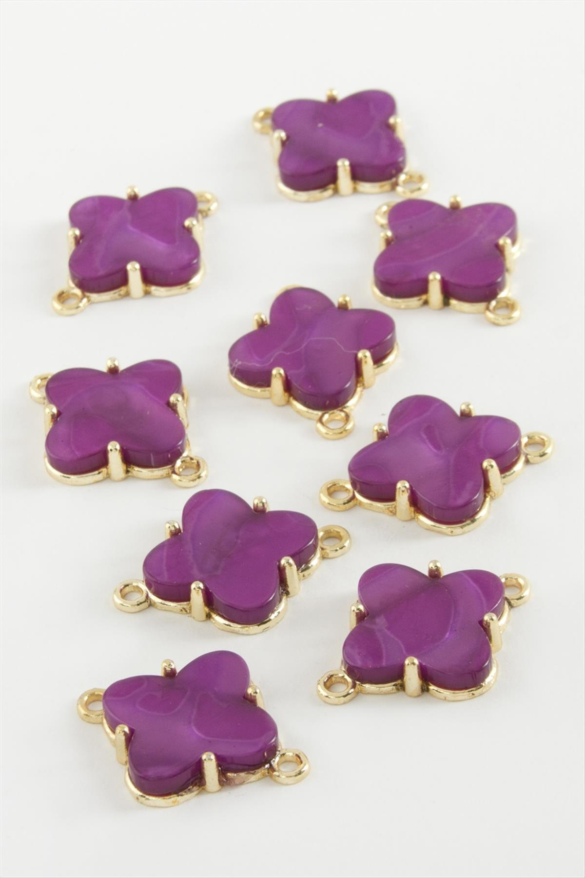 Çiçek Tek Kulp Polyester Bileklik ve Kolye Ucu Aparatı 1 Adet