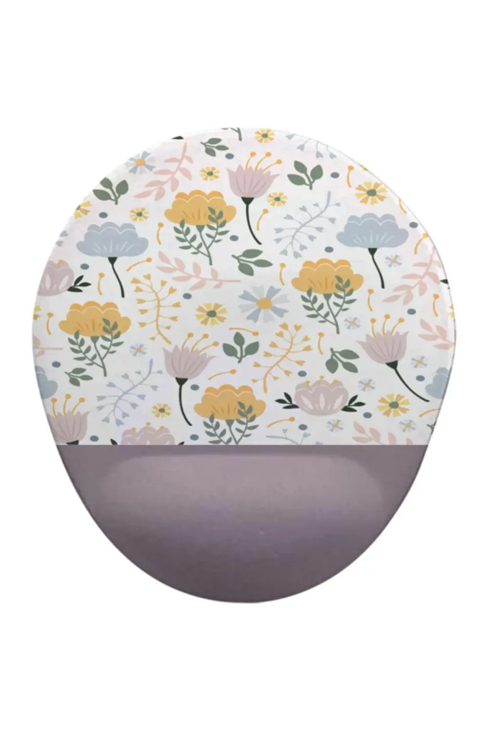 Çiçekler3 Oval Bilek Destekli Mouse Pad
